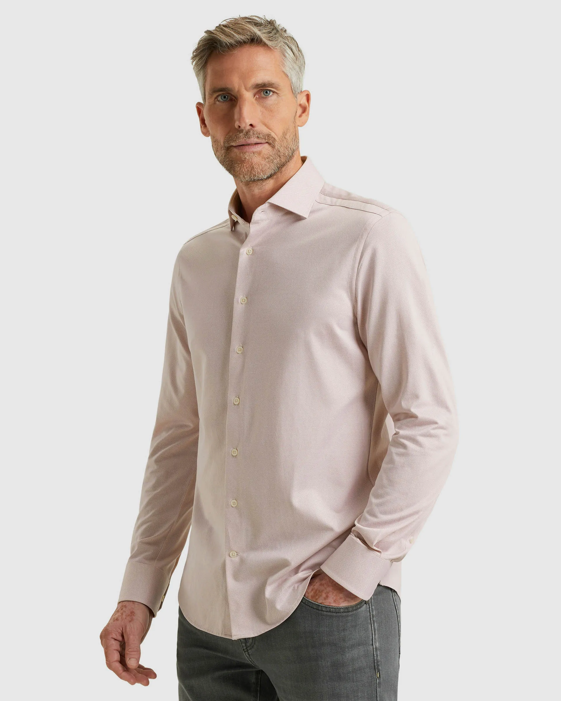 Vanguard Casual Overhemd LM Roze 109311-001-M