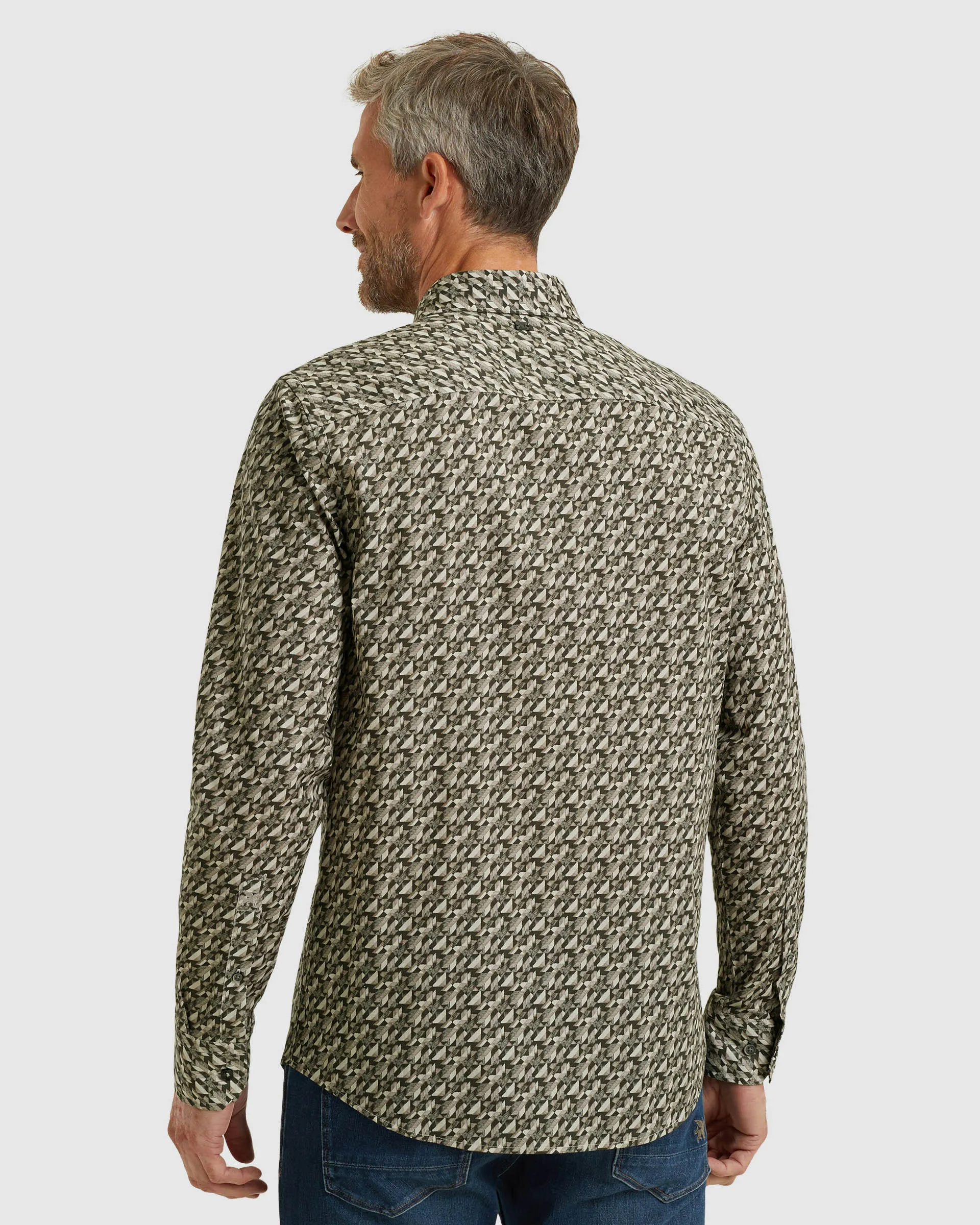 Vanguard Casual Overhemd LM Antraciet 109312-001-M