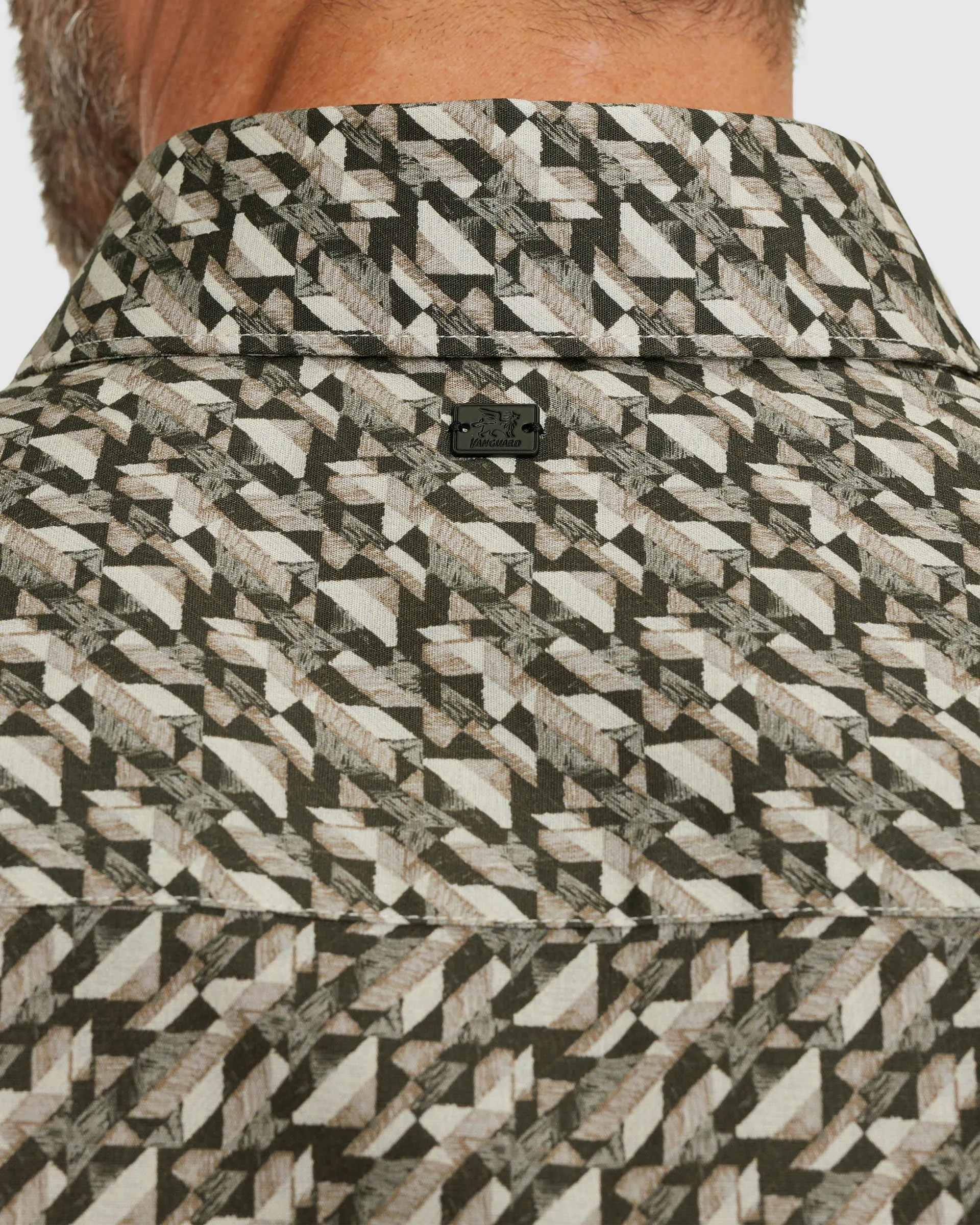 Vanguard Casual Overhemd LM Antraciet 109312-001-M