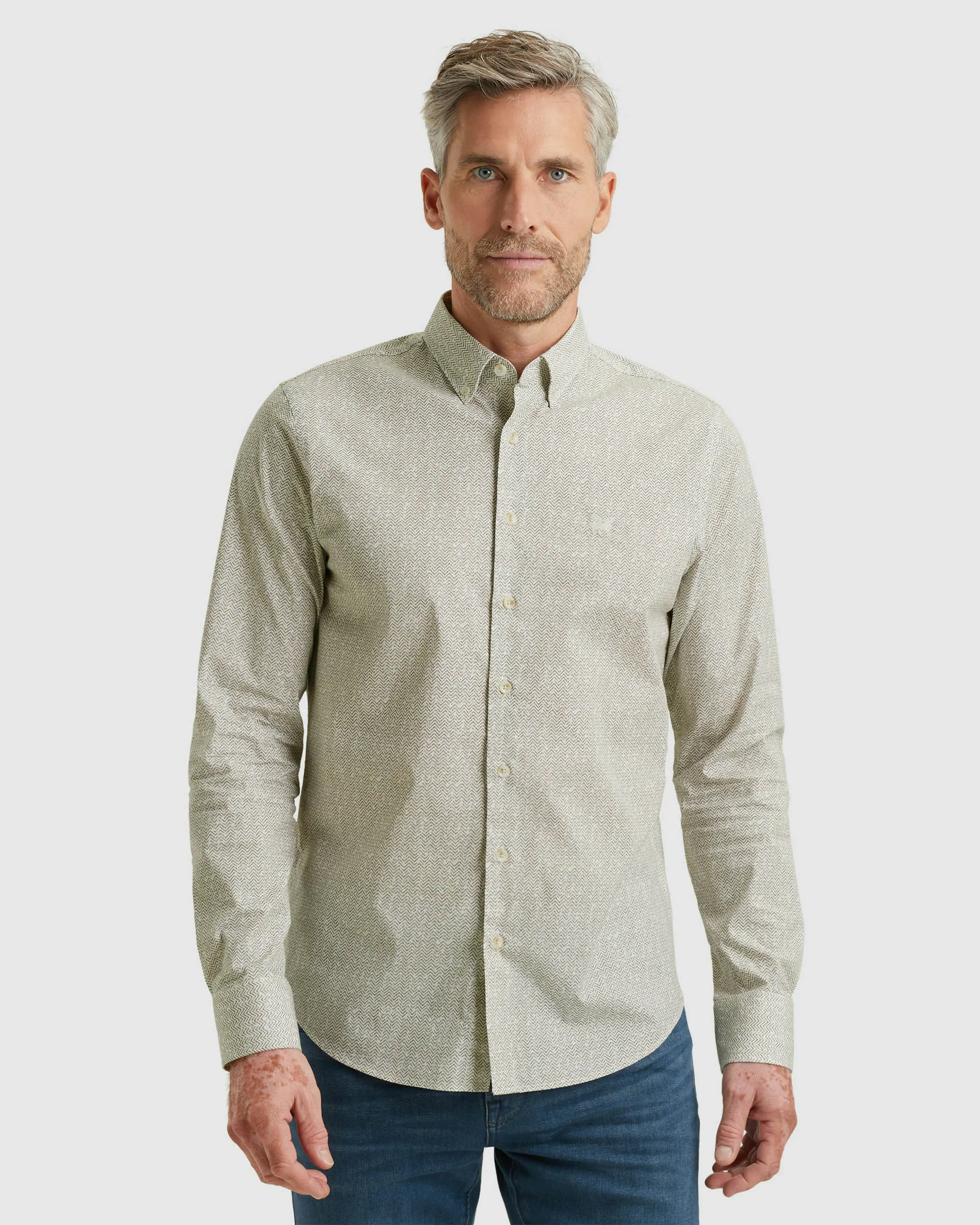 Vanguard Casual Overhemd LM Ecru 109313-001-M