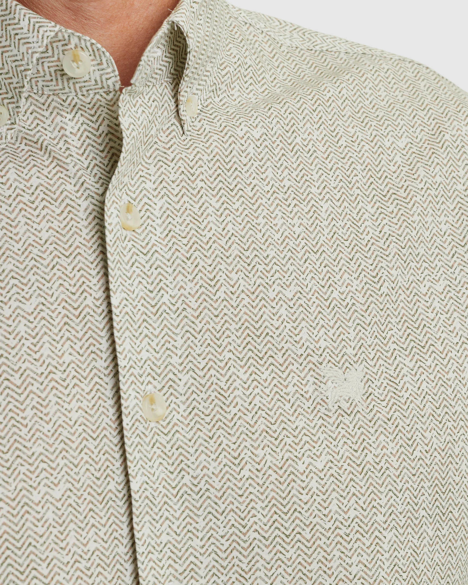 Vanguard Casual Overhemd LM Ecru 109313-001-M