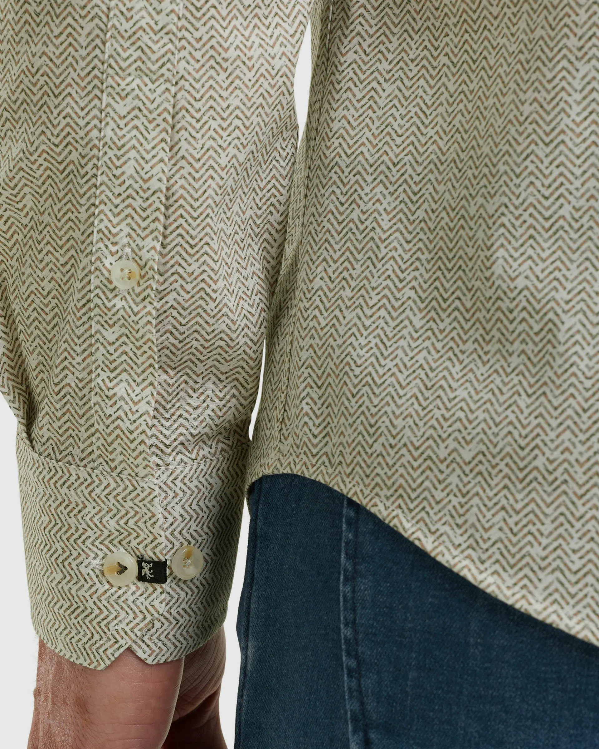 Vanguard Casual Overhemd LM Ecru 109313-001-M