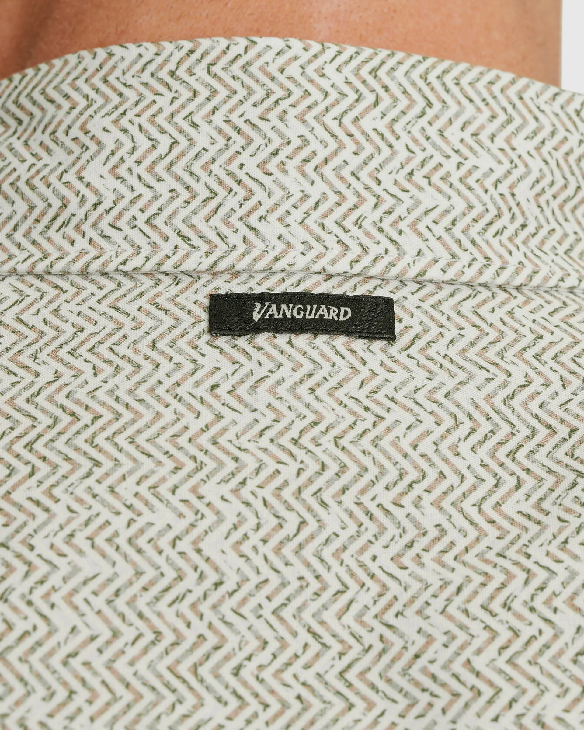 Vanguard Casual Overhemd LM Ecru 109313-001-M