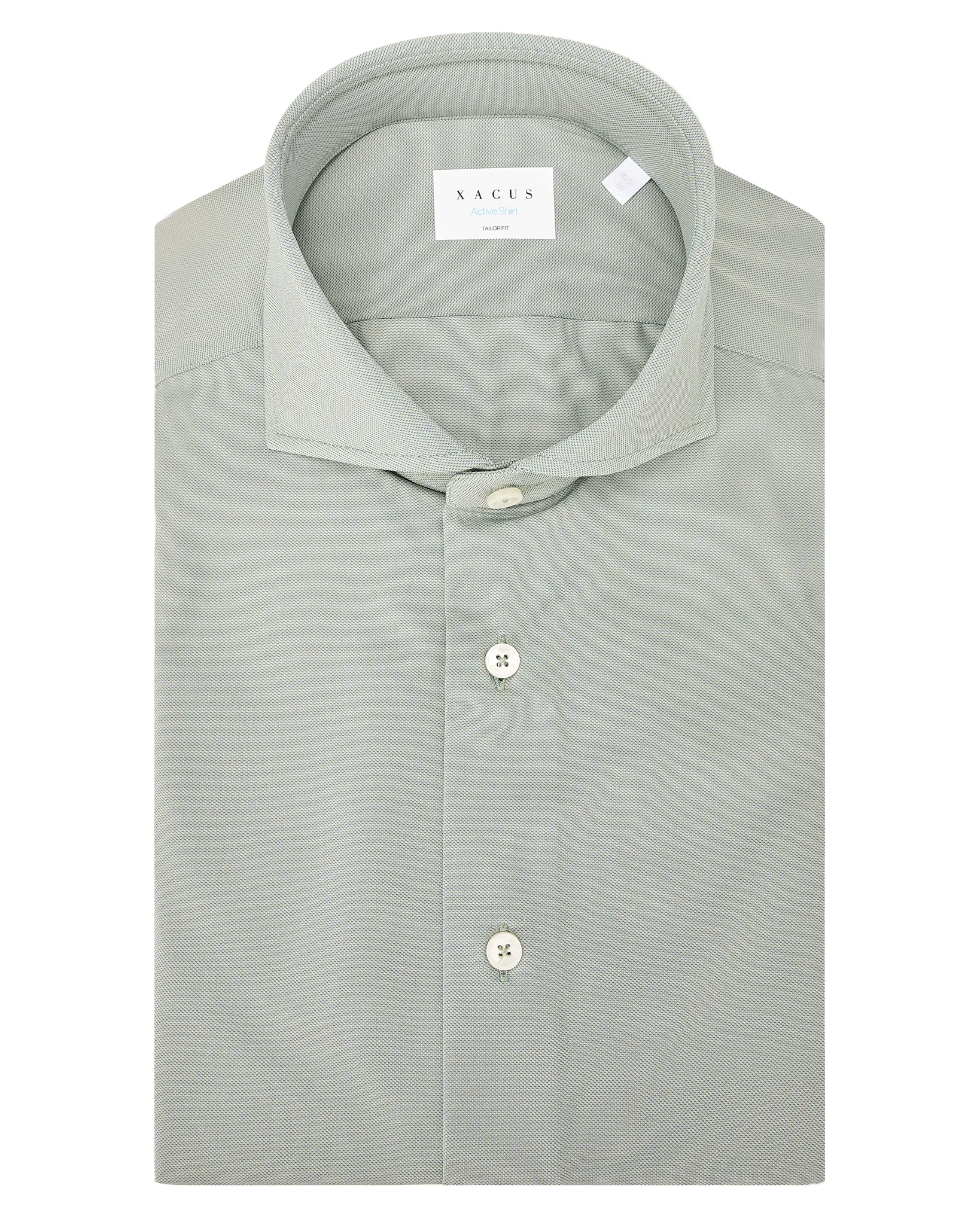 Xacus Overhemd LM Groen 109317-001-38