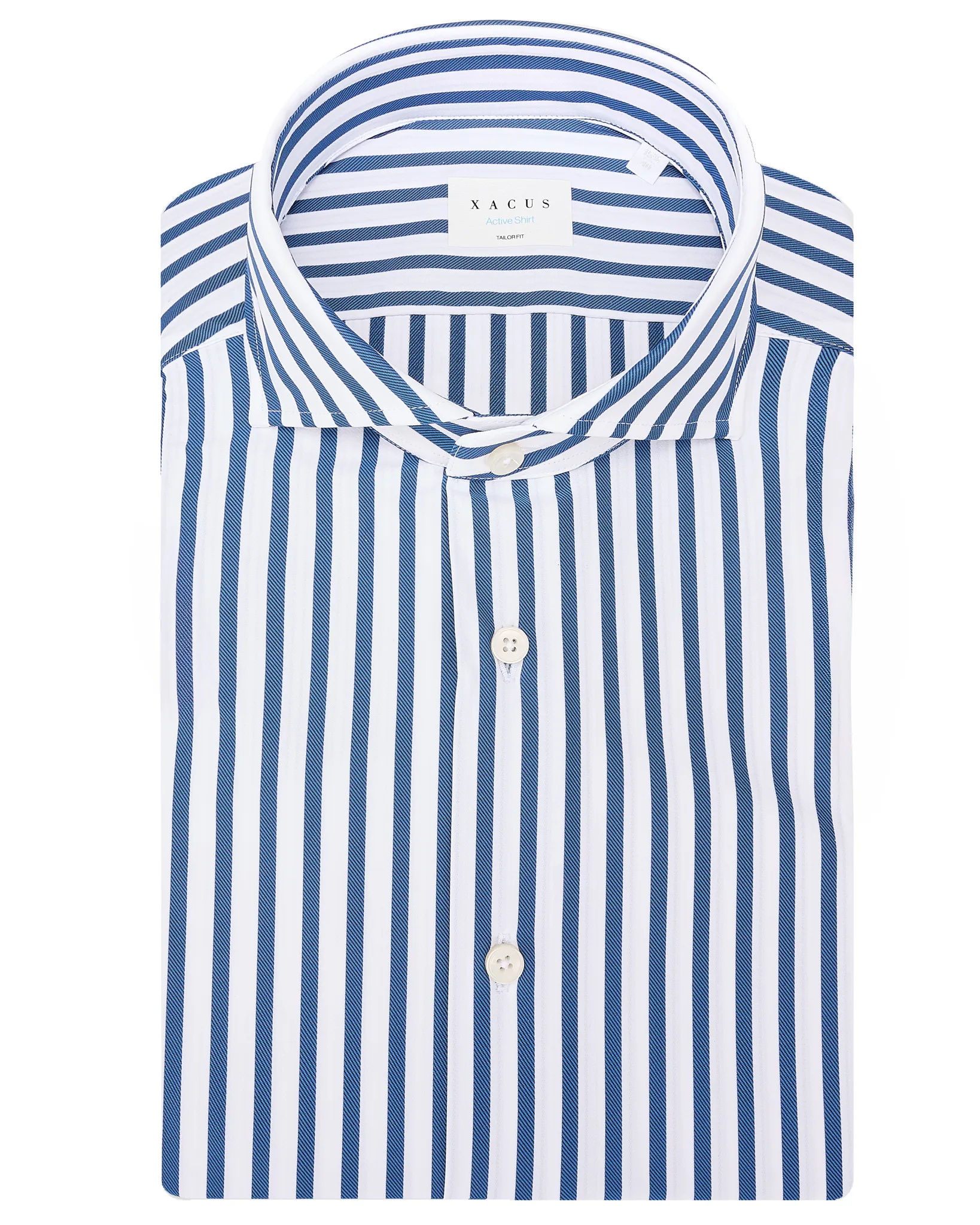 Xacus Overhemd LM Blauw 109328-001-38