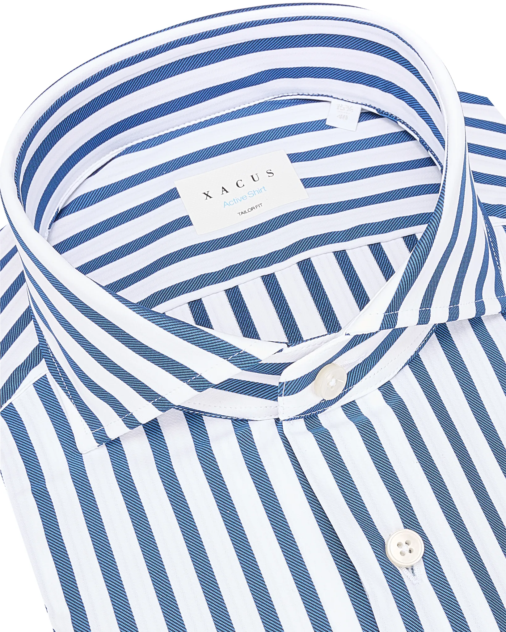 Xacus Overhemd LM Blauw 109328-001-38