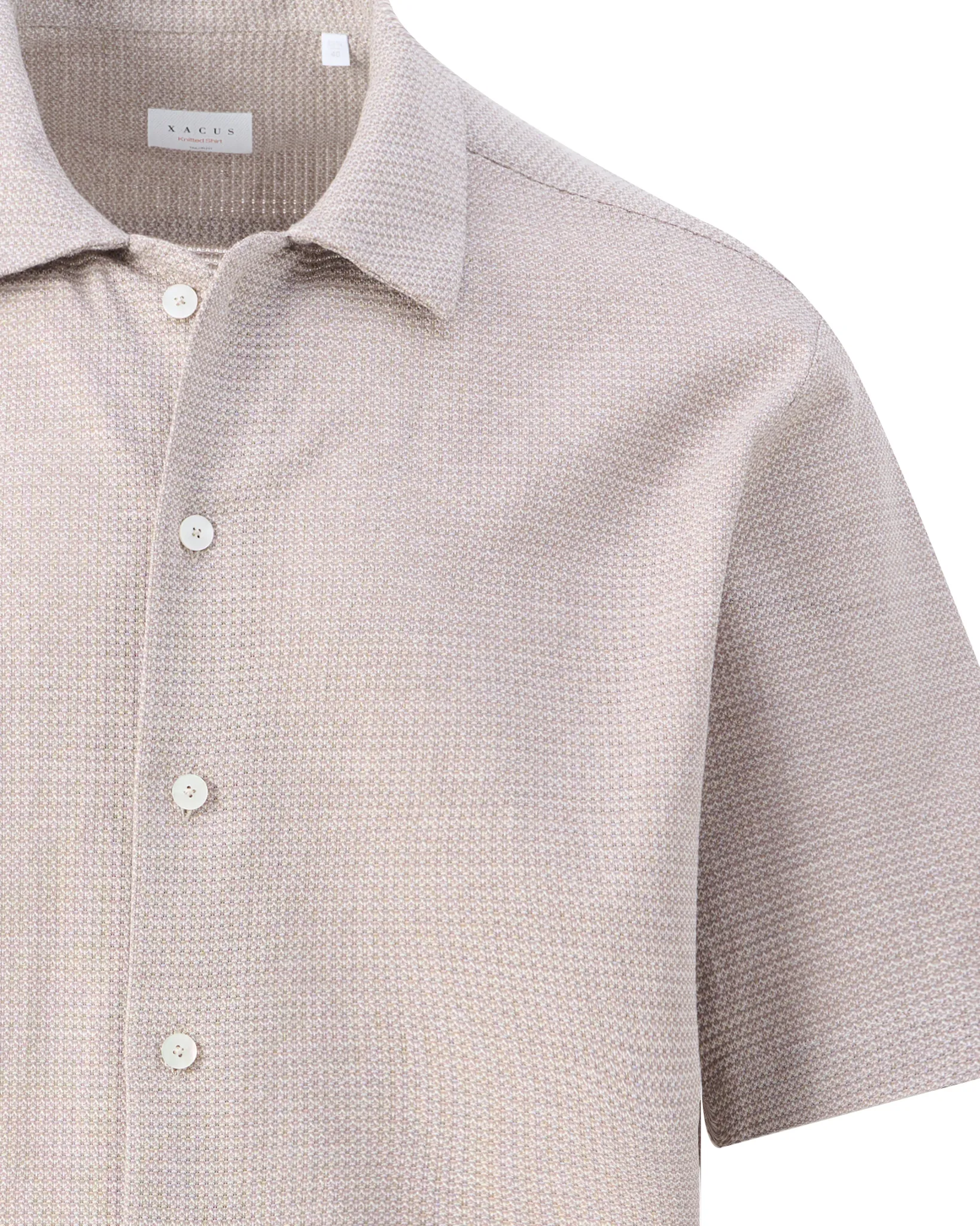 Xacus Casual Overhemd  Beige 109393-001-38