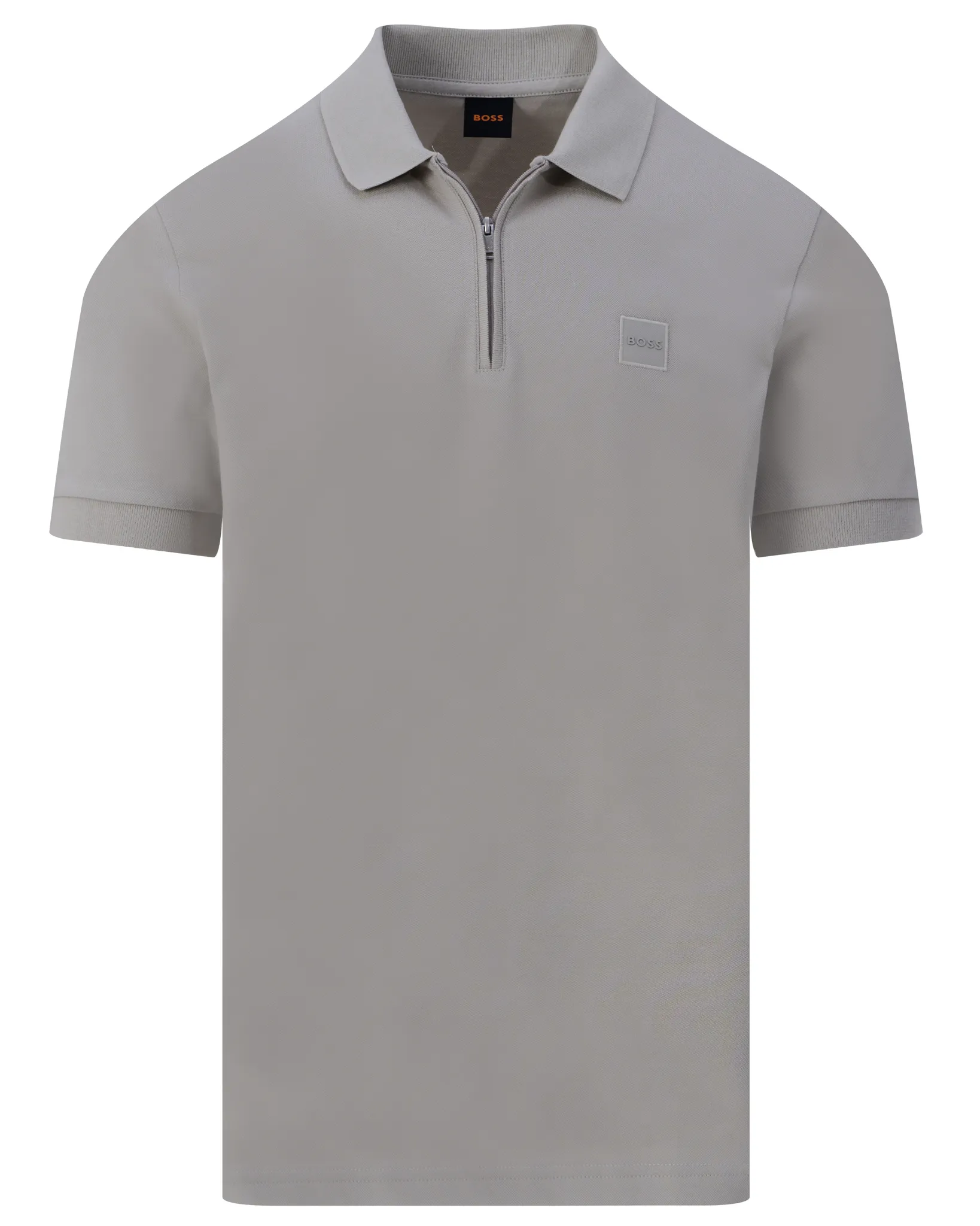 Boss Casual Passerzip Polo Grijs 109475-001-L