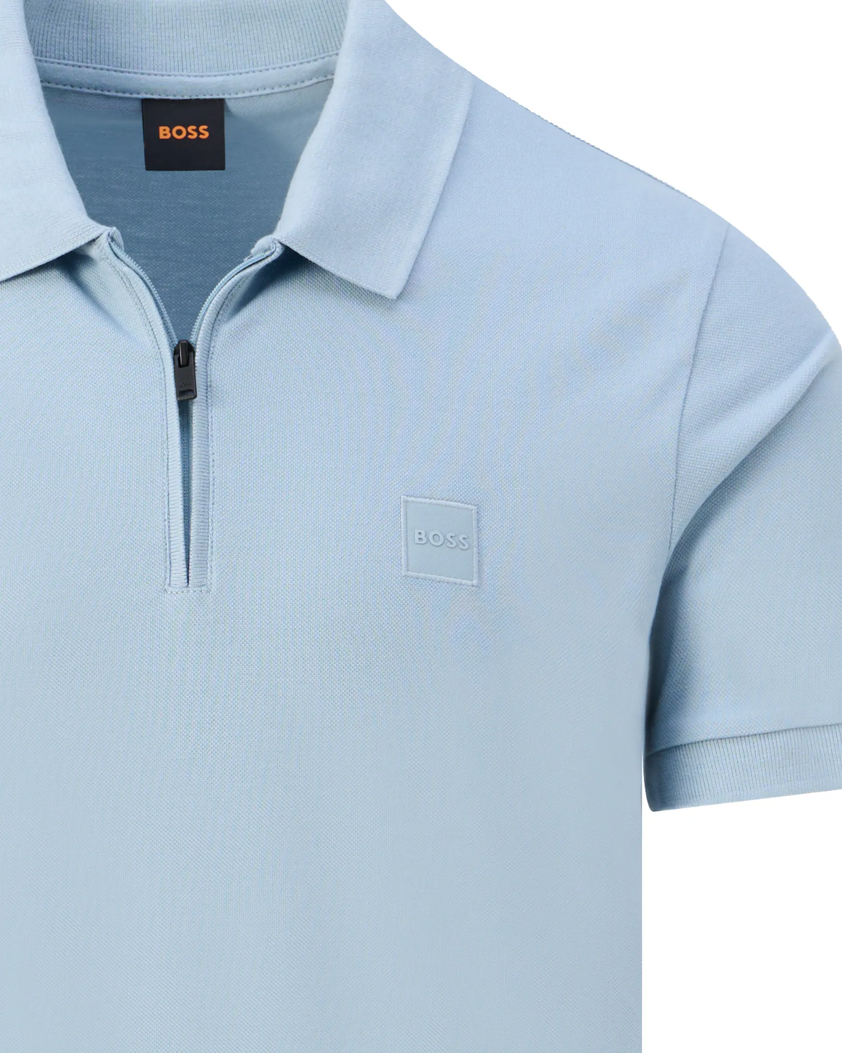 Boss Casual Passerzip Polo Licht blauw 109477-001-L
