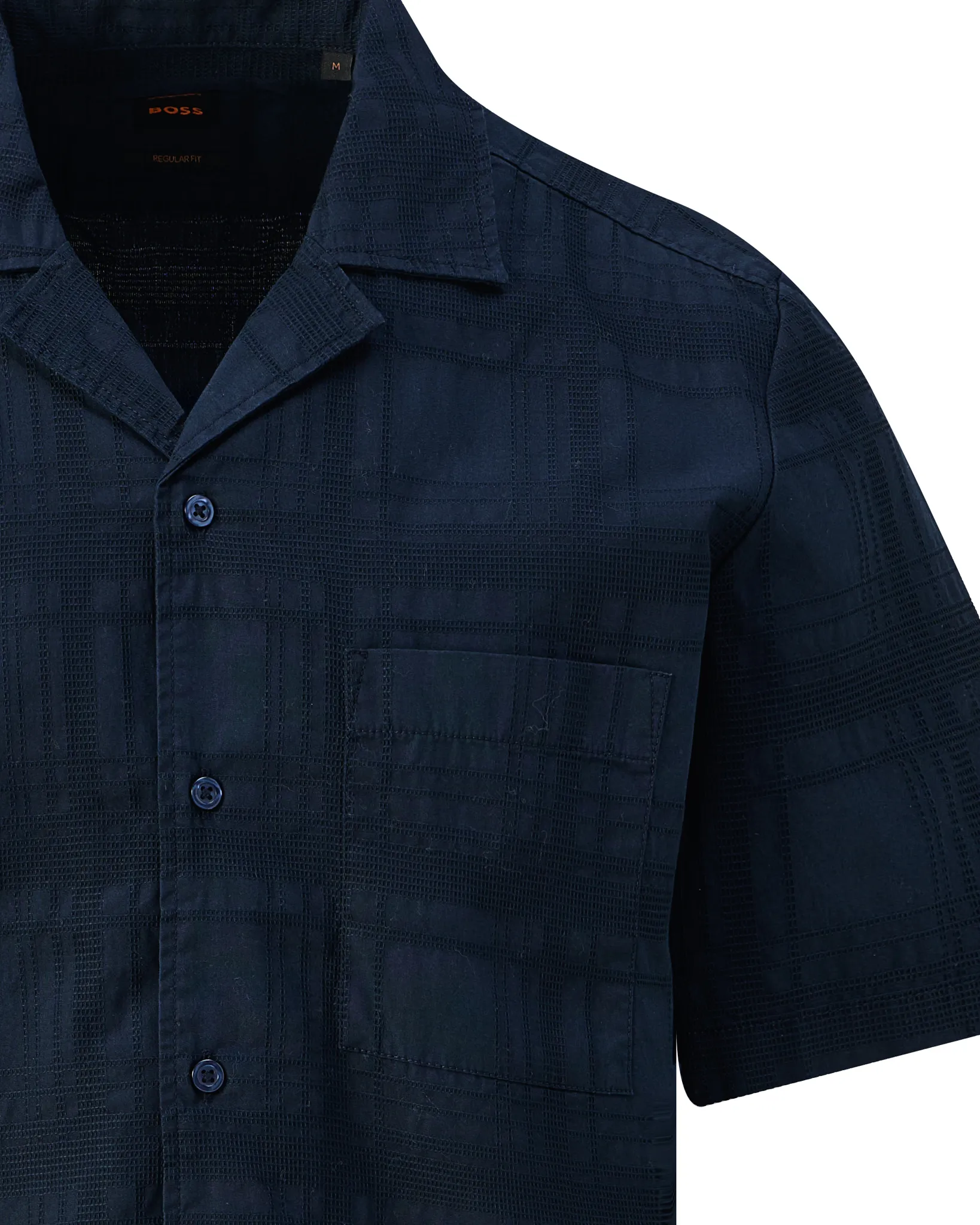 Boss Casual Rayer Casual Shirt Donker blauw 109480-001-L