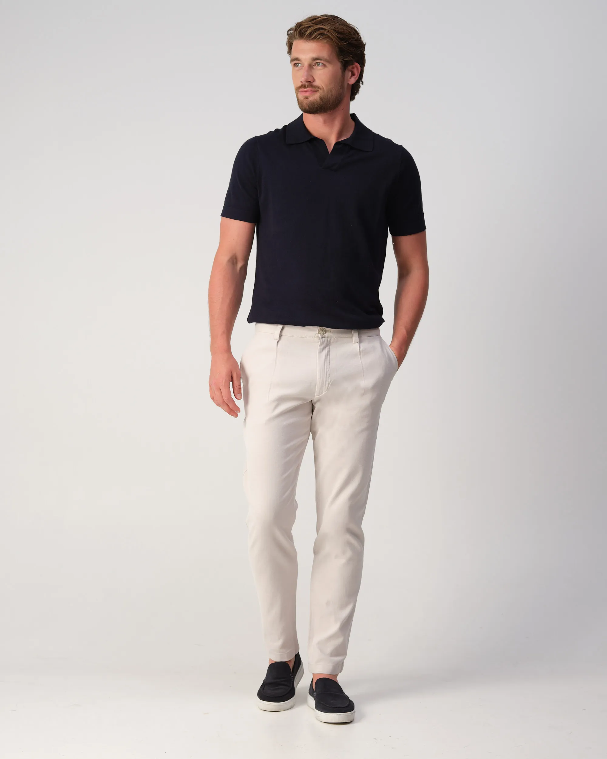 Boss Casual Pleated Chino Grijs 109486-001-31/34