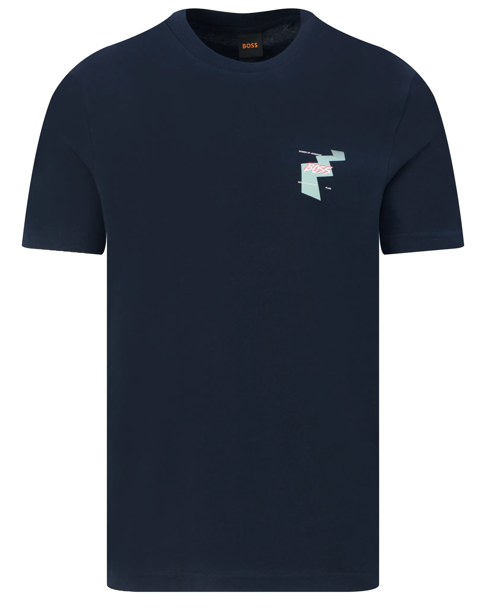 Boss Casual Movement T-shirt  Donker blauw 109492-001-L