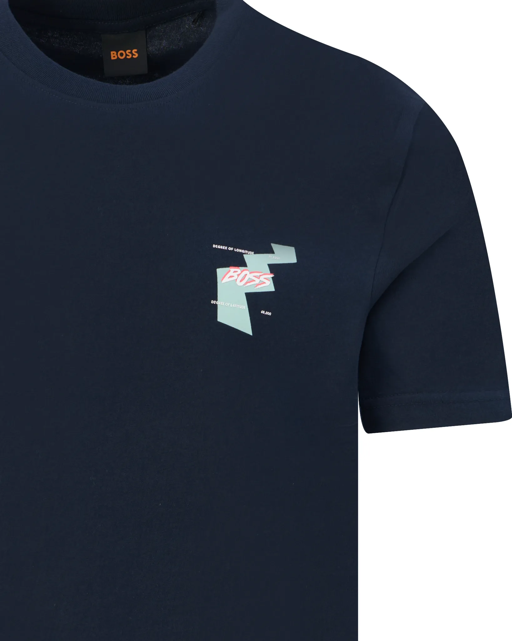 Boss Casual Movement T-shirt  Donker blauw 109492-001-L