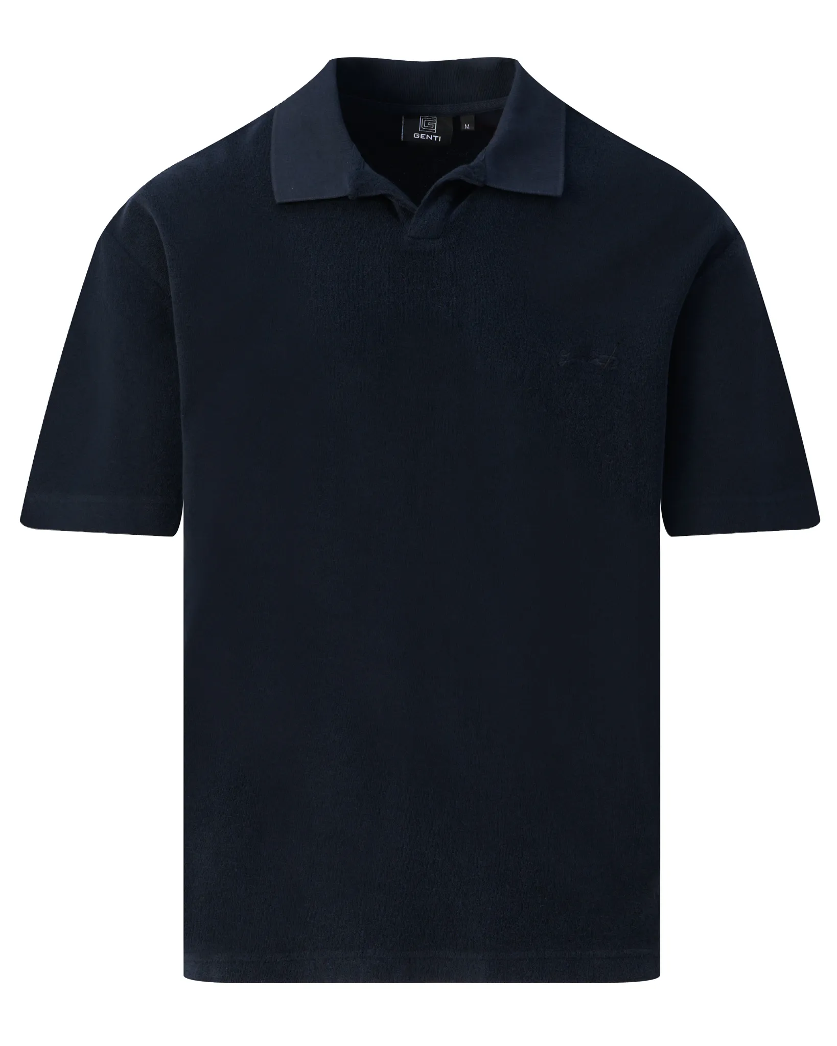 Genti Polo Donker blauw 109583-001-L