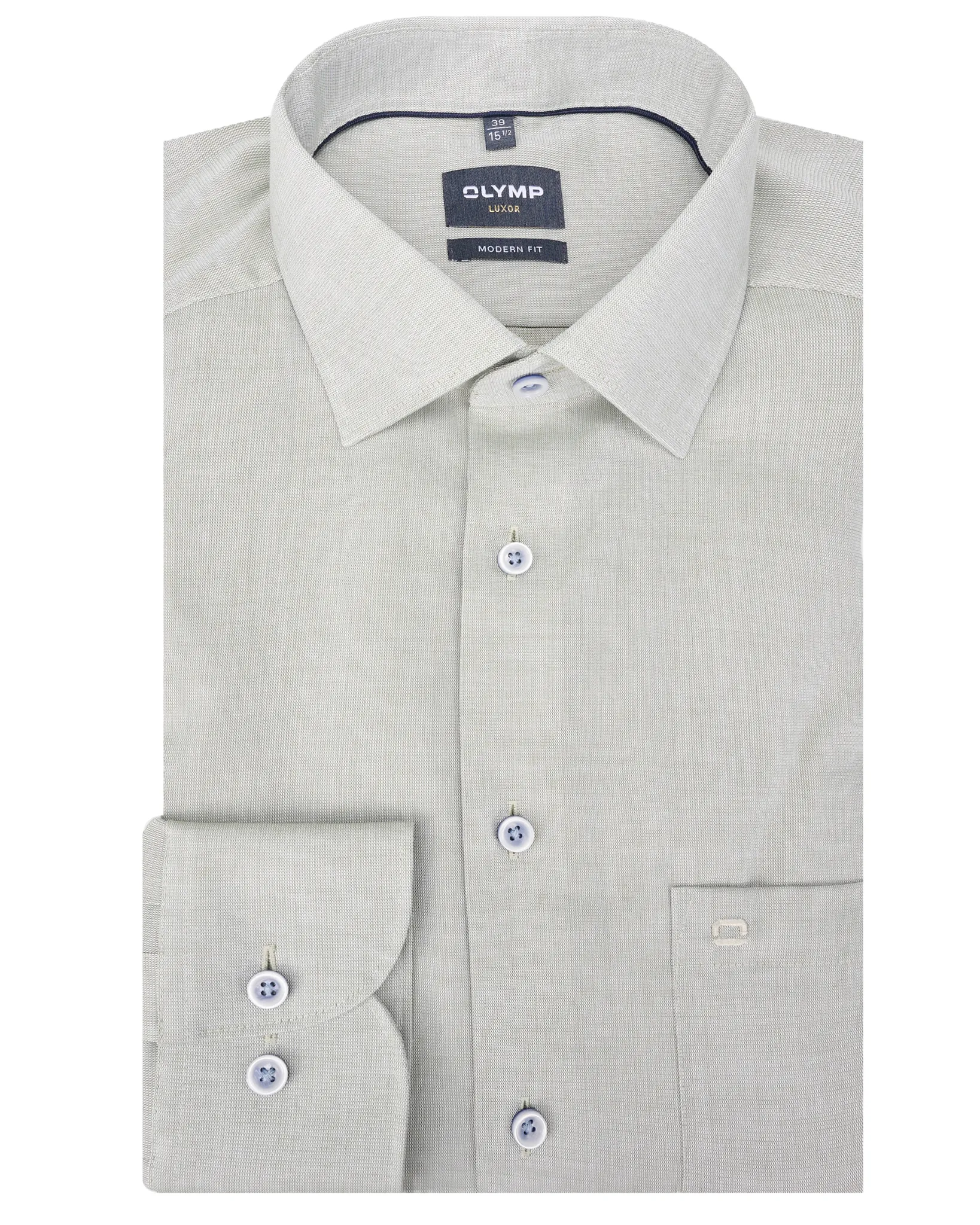 OLYMP Overhemd  Groen 109662-001-41