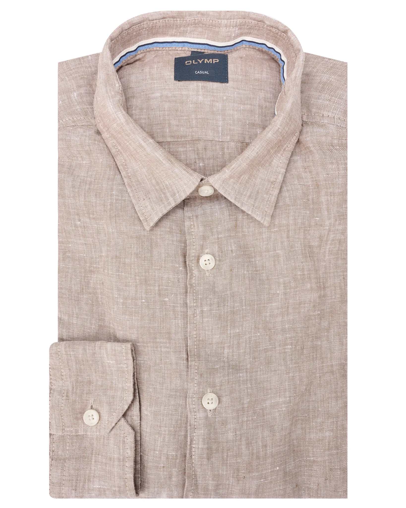 OLYMP Overhemd LM Bruin 109667-001-L