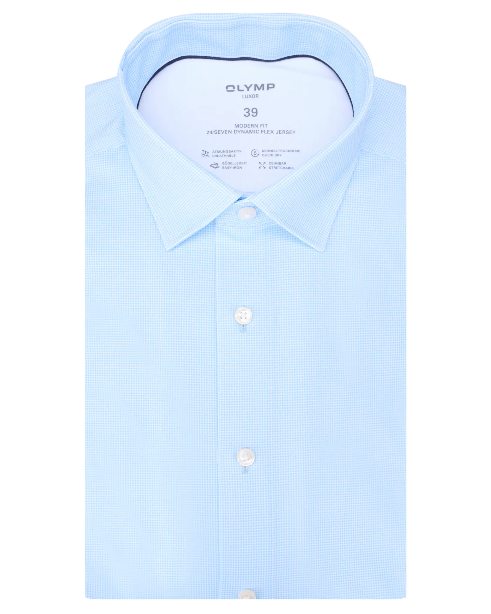 OLYMP Overhemd LM Blauw 109670-001-41