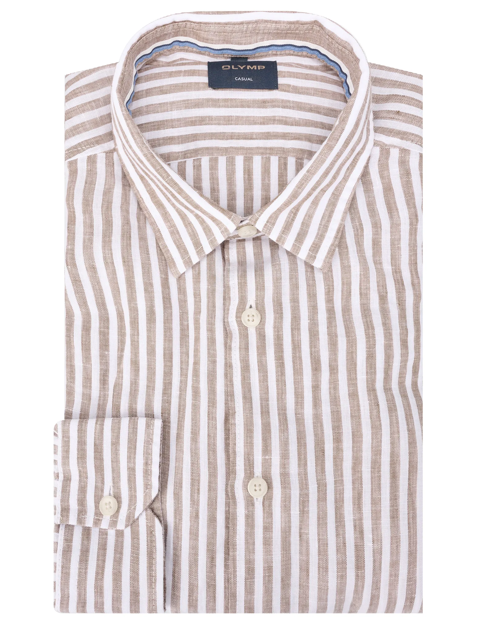 OLYMP Overhemd LM Bruin 109672-001-L