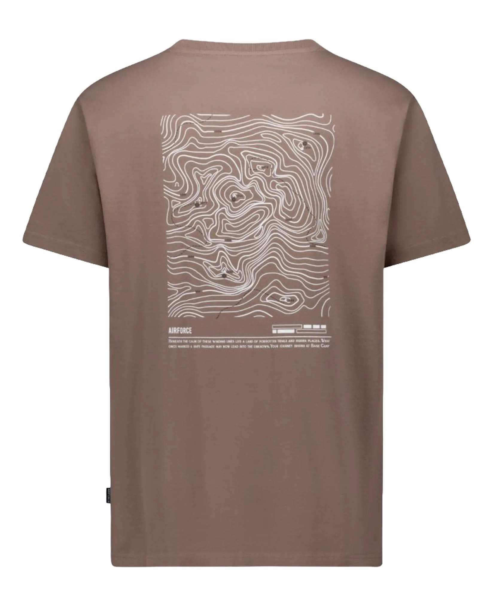 Airforce T-shirt Korte mouw Bruin 109779-001-L