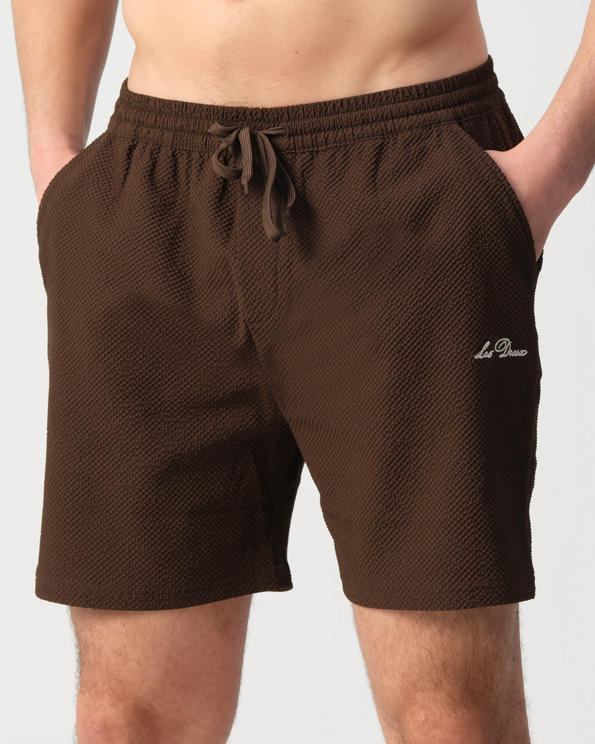 Les Deux Stan Zwemshort Bruin 109923-001-L
