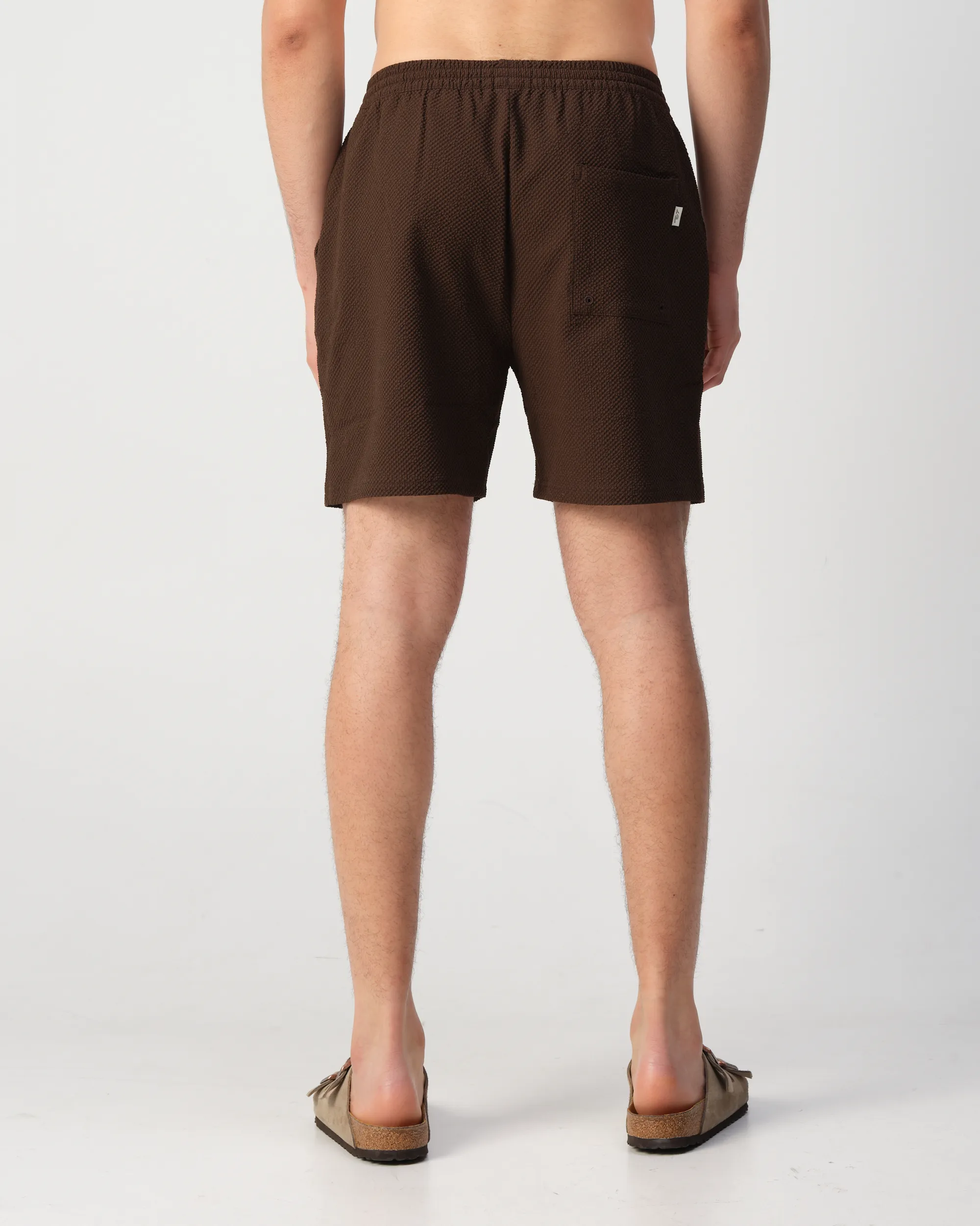 Les Deux Stan Zwemshort Bruin 109923-001-L