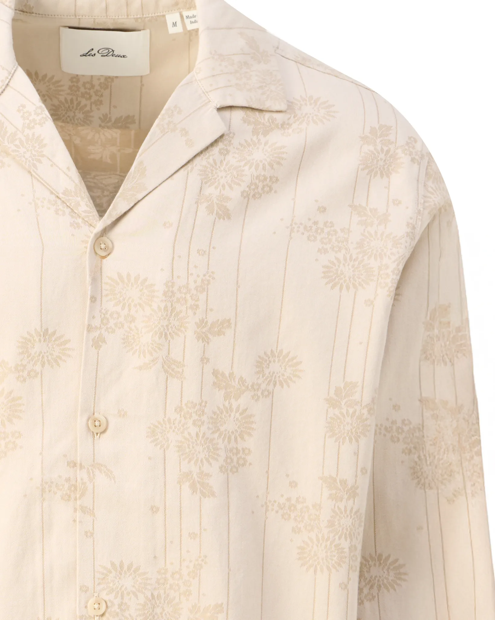 Les Deux Jasper Flower Overshirt Grijs 109930-001-L