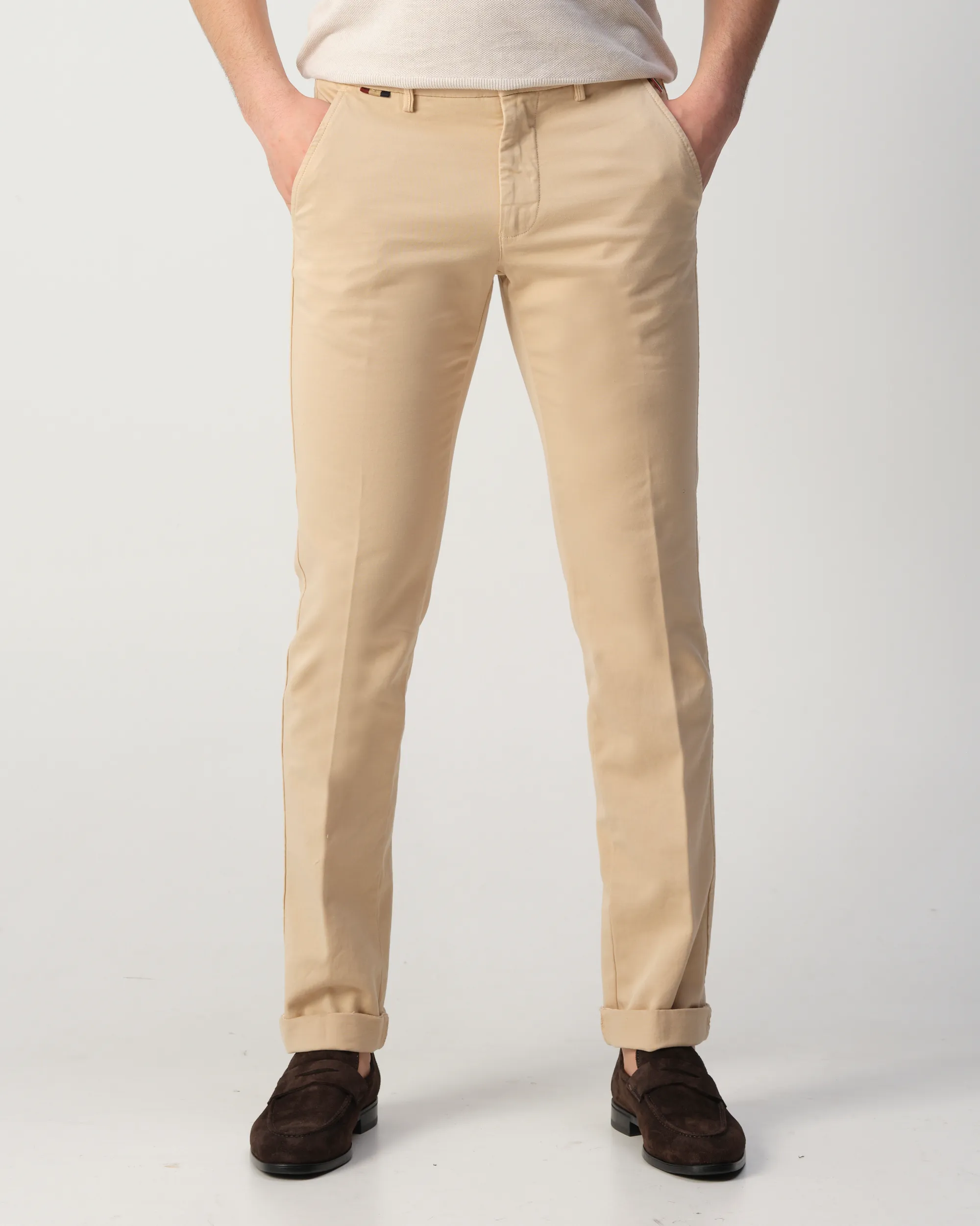 Mason's Torino Jersey Chino Sand 109992-001-46