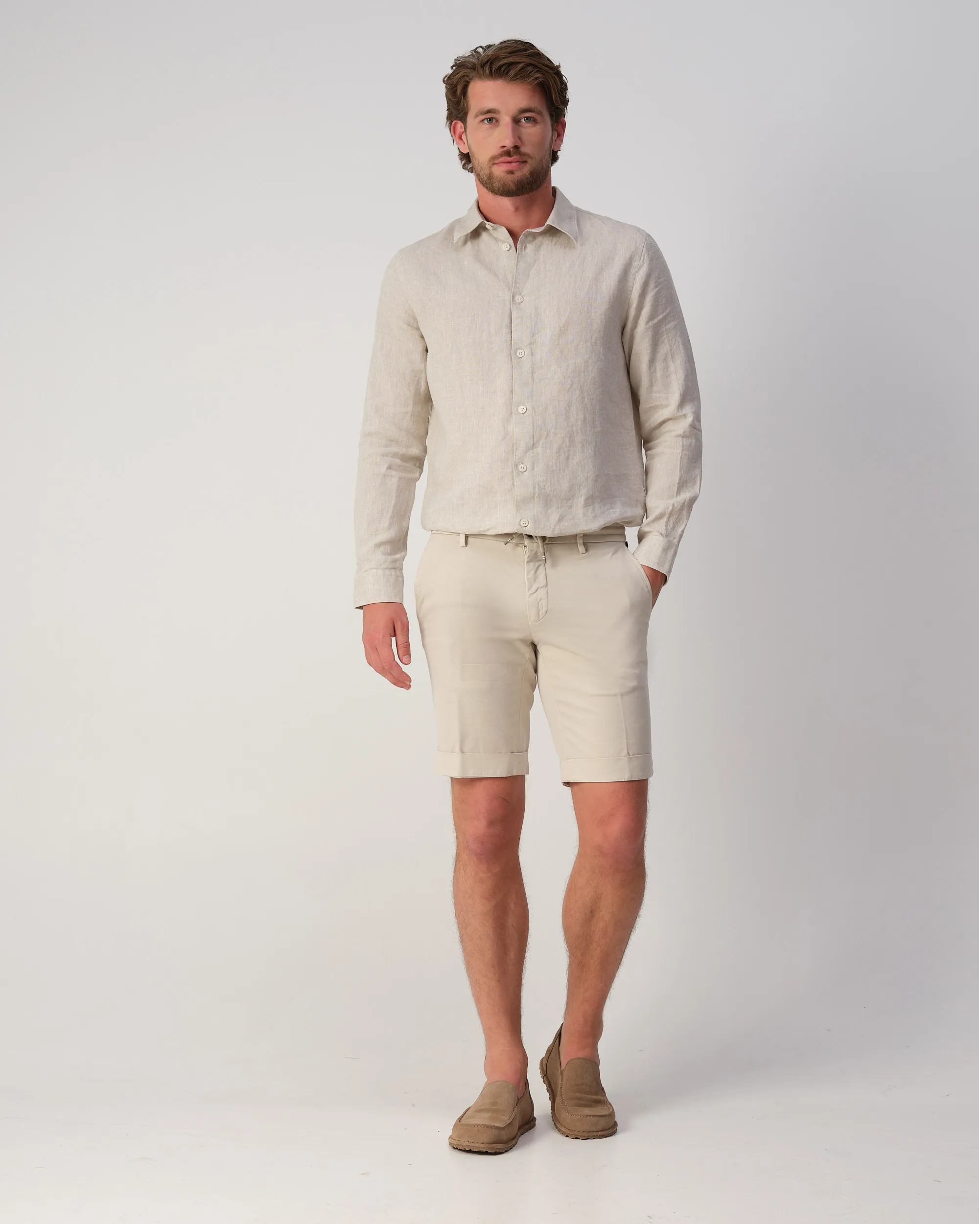 Mason's Milano Jogger Short Beige 110000-001-46