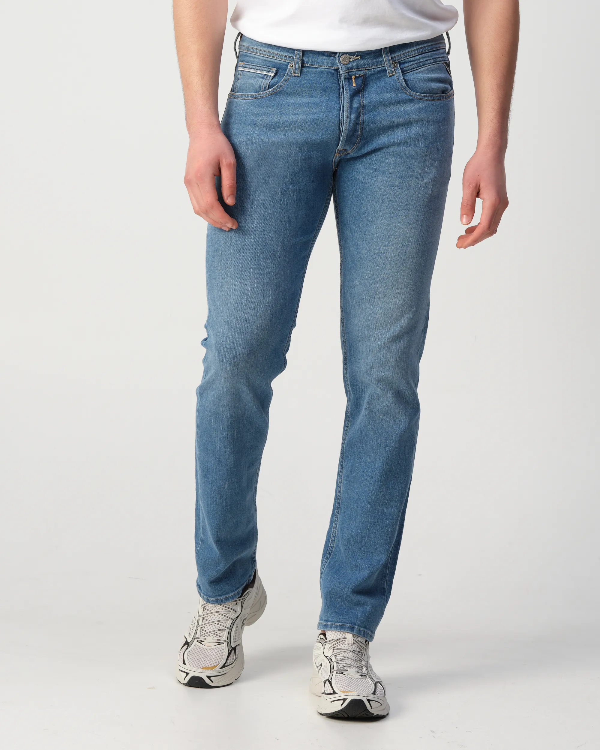 Replay Grover Powerstretch Jeans Blauw 110020-001-29/32