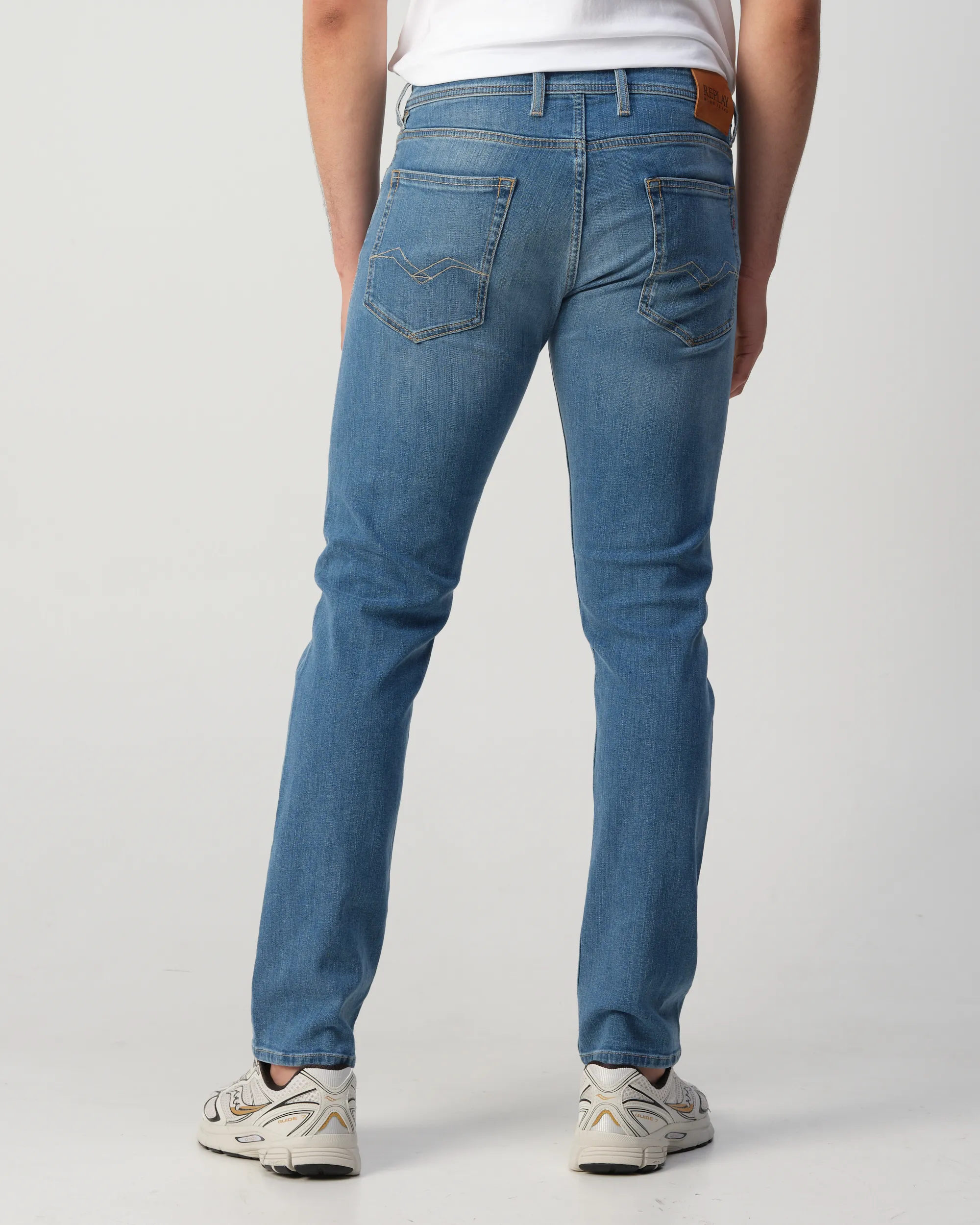 Replay Grover Powerstretch Jeans Blauw 110020-001-29/32
