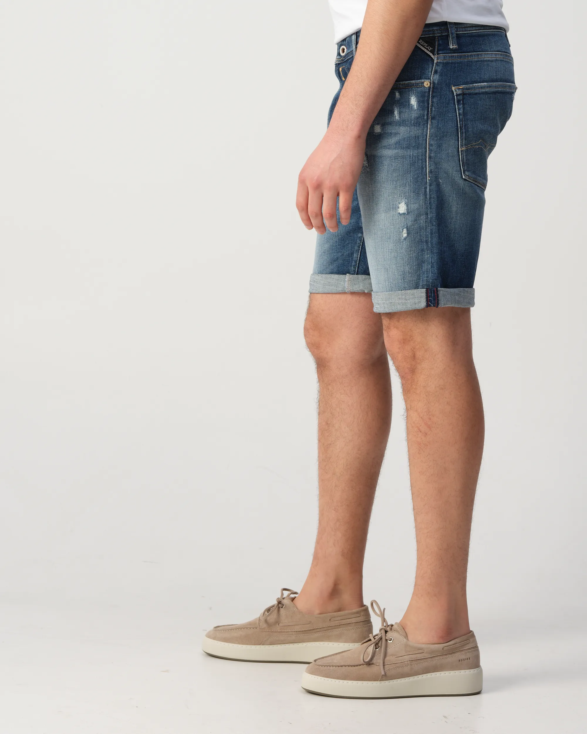 Replay RBJ Short Blauw 110027-001-29