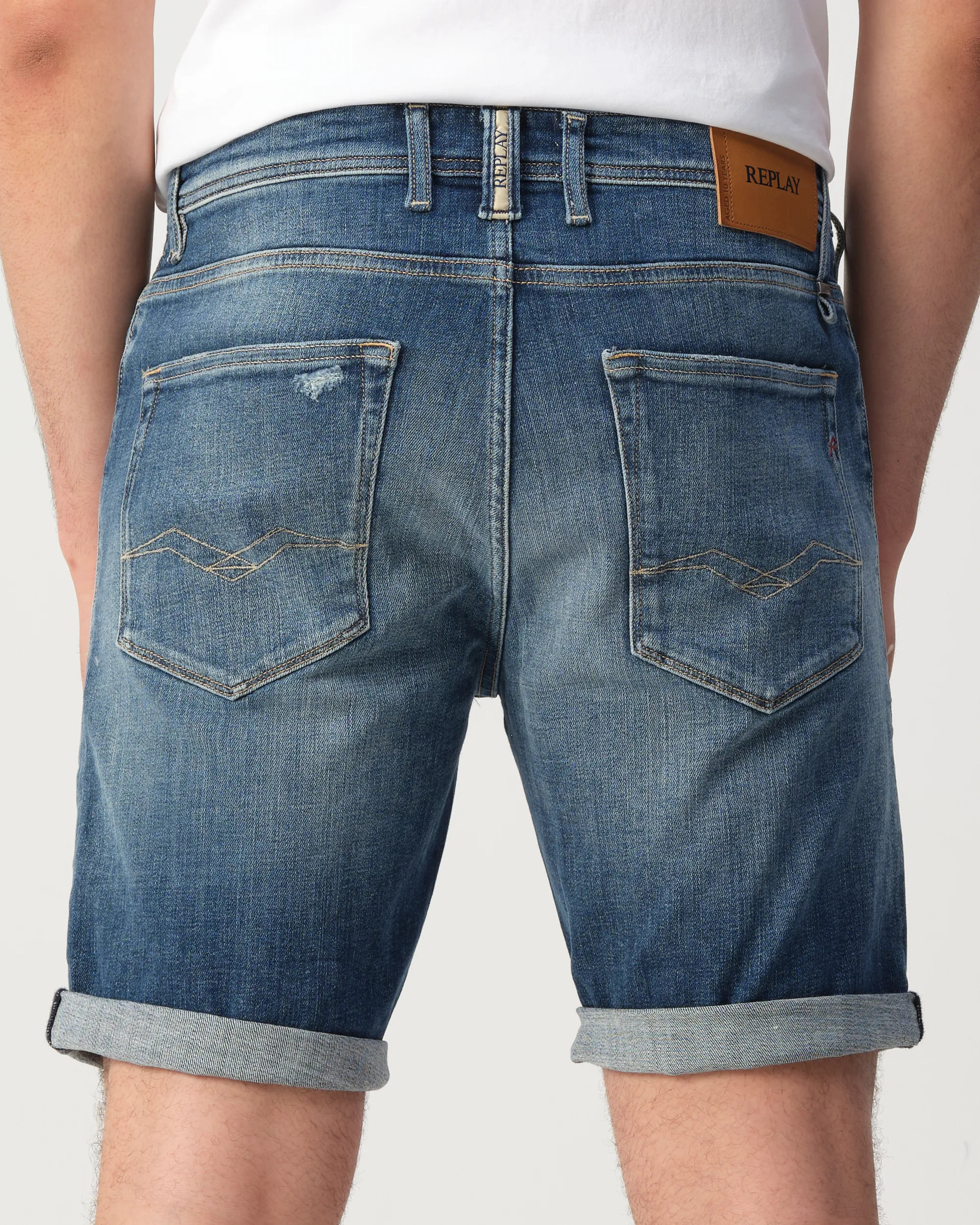 Replay RBJ Short Blauw 110027-001-29
