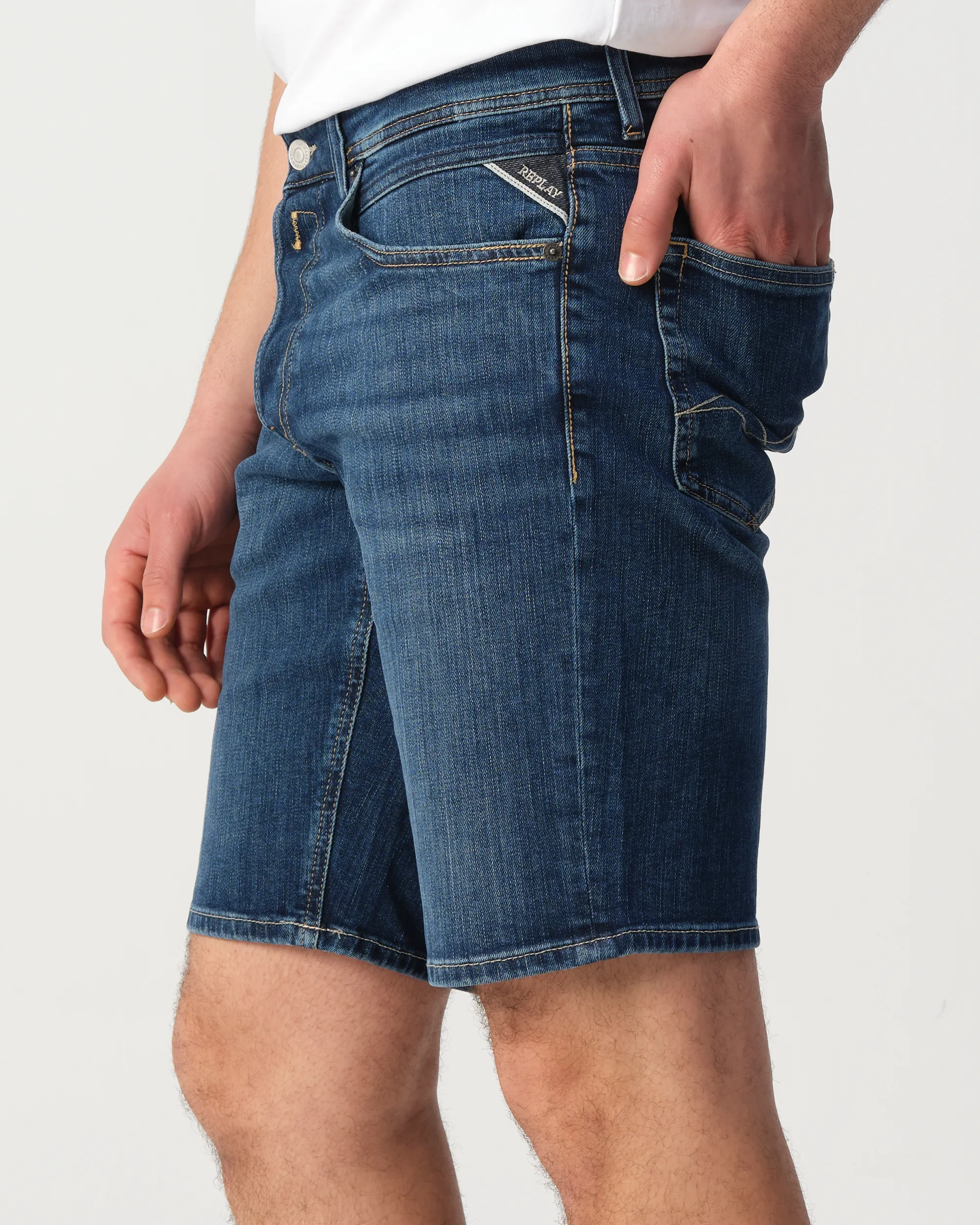 Replay Grover Short Blauw 110031-001-30