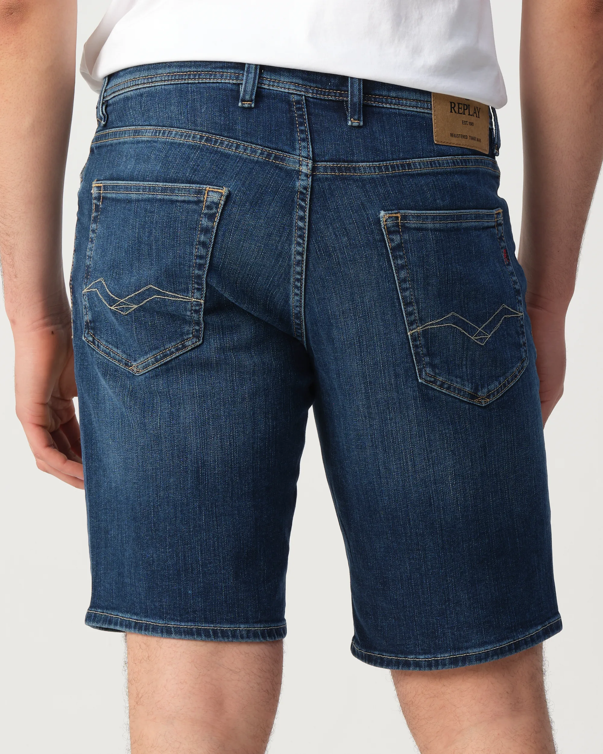 Replay Grover Short Blauw 110031-001-30