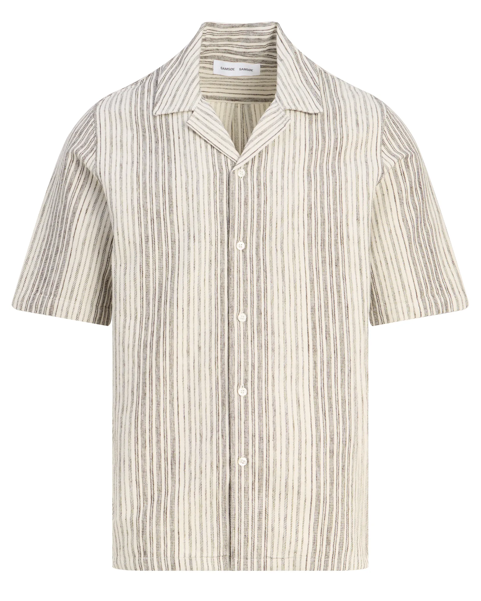 Samsoe & Samsoe Oscar Ax Casual Overhemd Bruin streep 110145-001-L