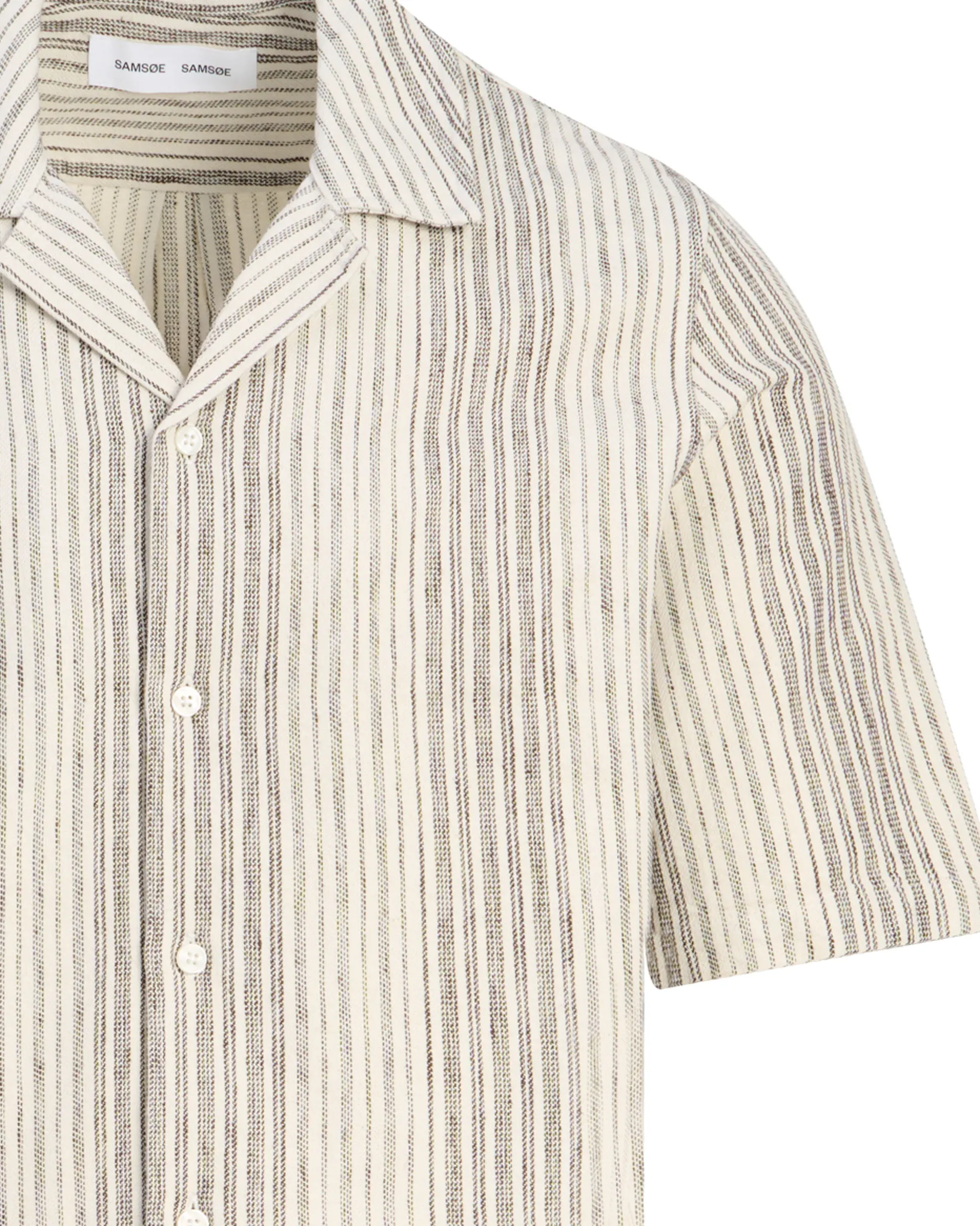 Samsoe & Samsoe Oscar Ax Casual Overhemd Bruin streep 110145-001-L