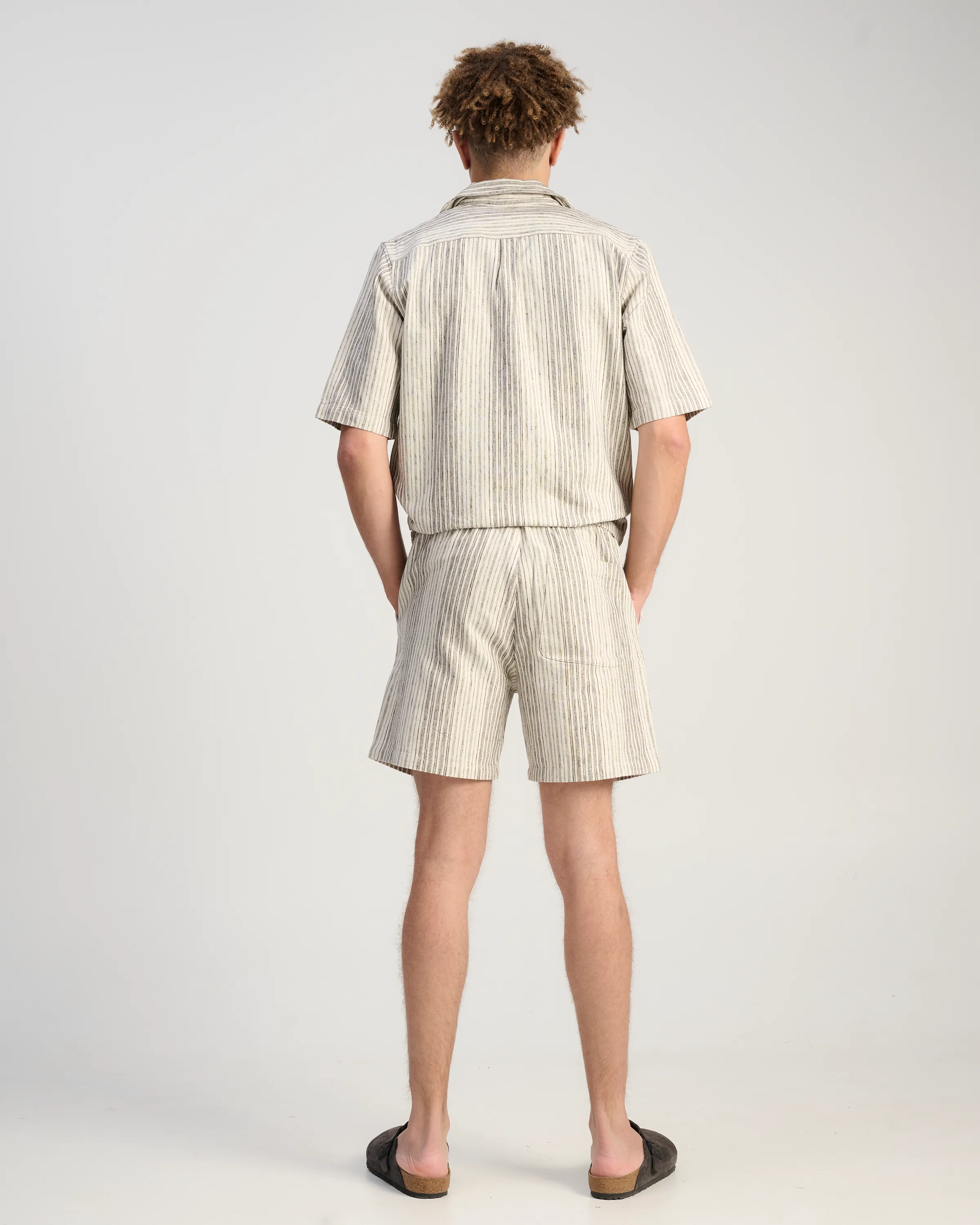 Samsoe & Samsoe Sajabari Fly Short Bruin streep 110156-001-L