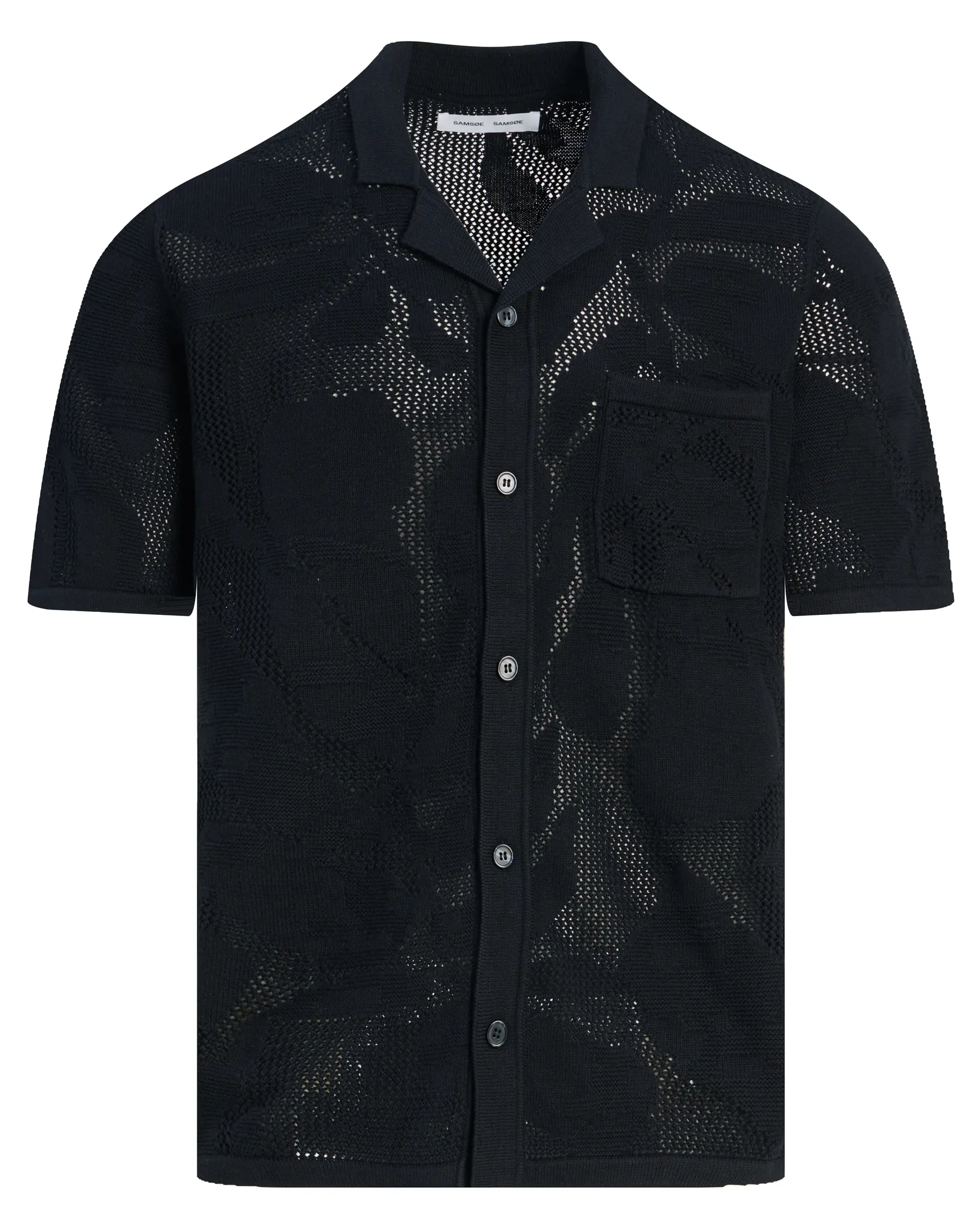 Samsoe & Samsoe Saconald Casual Overhemd Zwart 110160-001-L