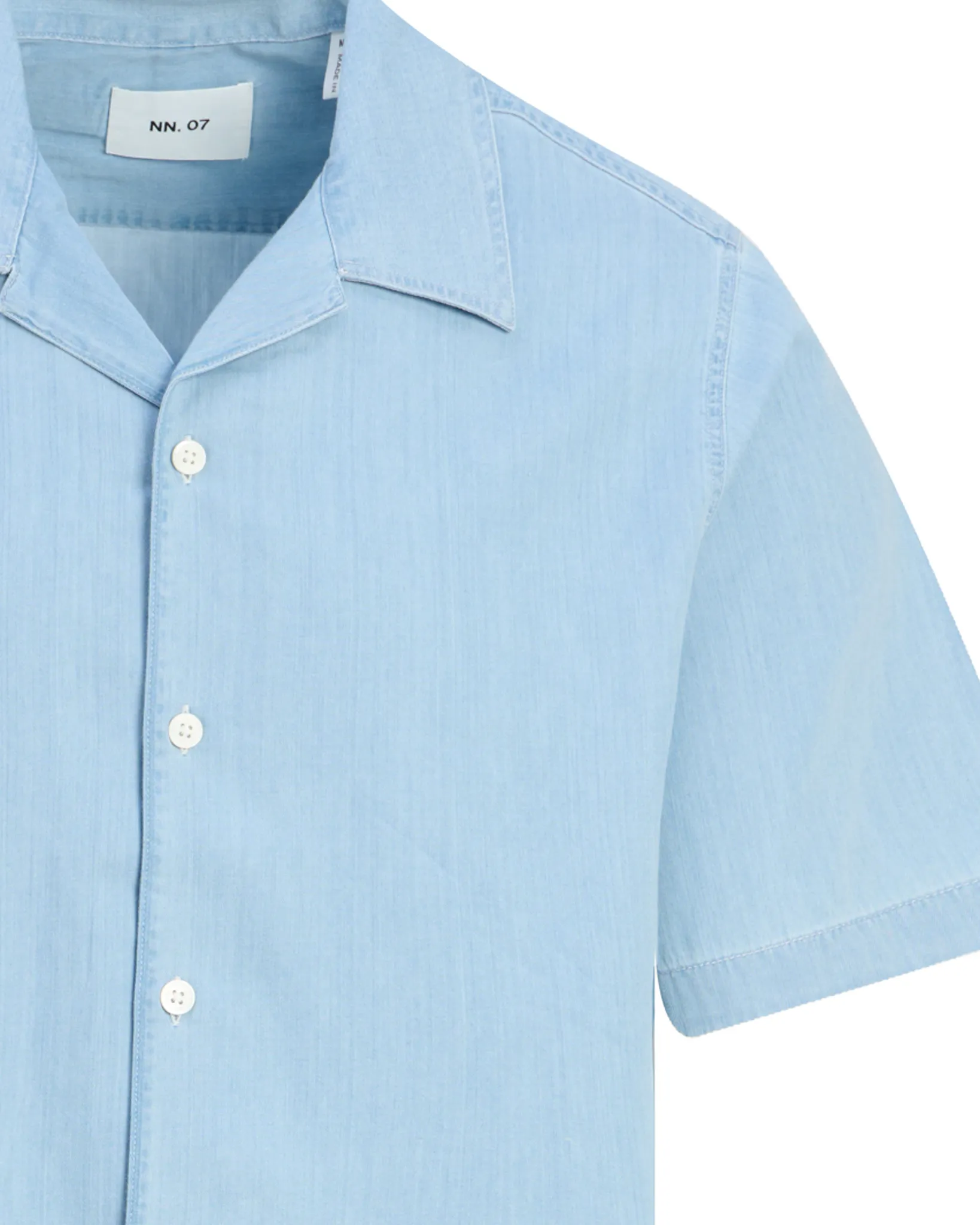 NN07 Julio Casual Overhemd Licht blauw 110173-001-L