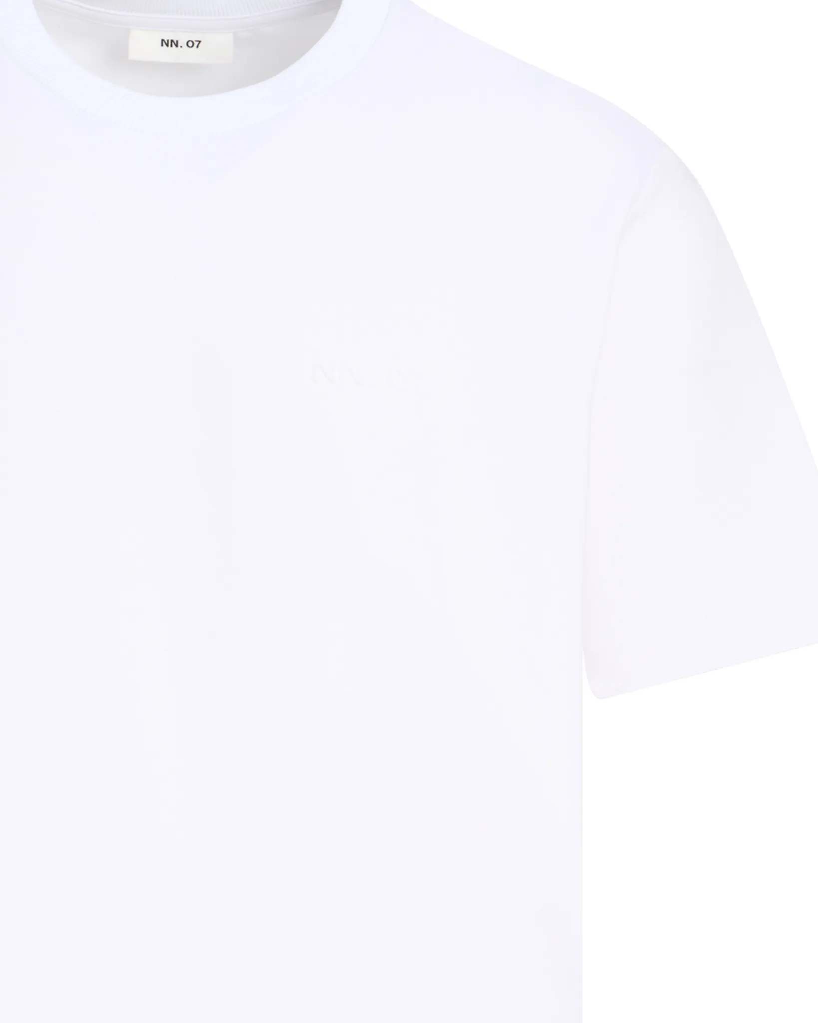 NN07 Nat Logo T-shirt  Wit 110178-001-L