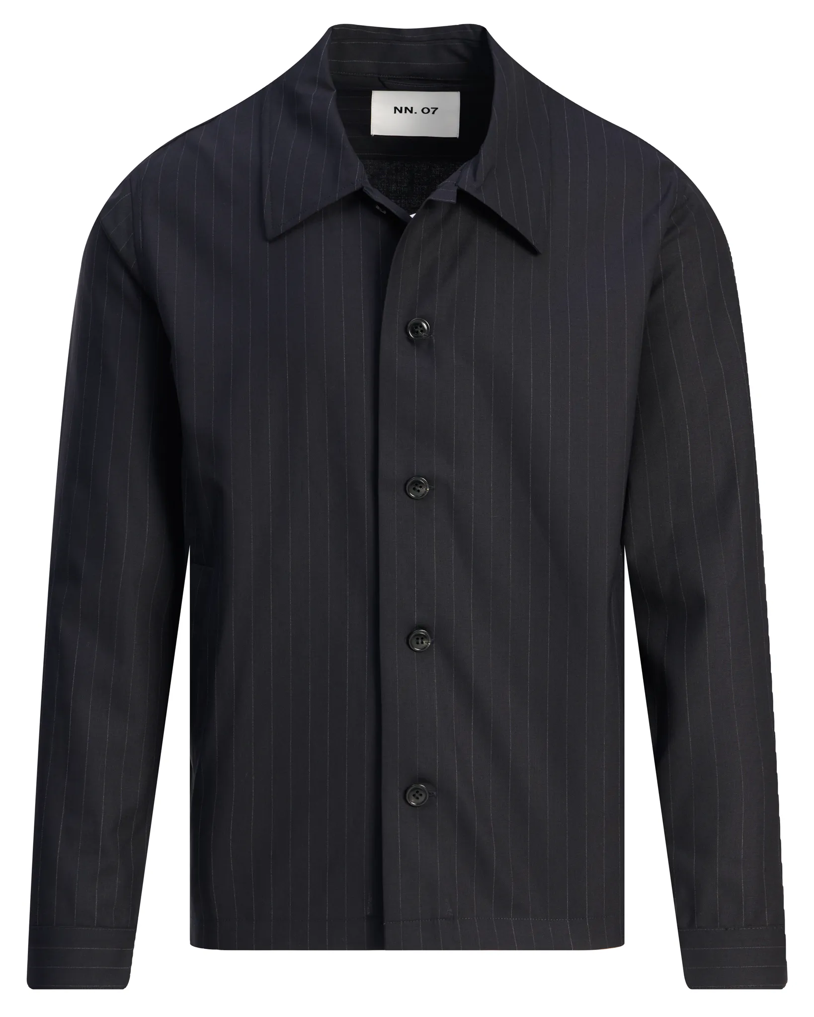 NN07 Zander Overshirt Blauw streep 110195-001-L