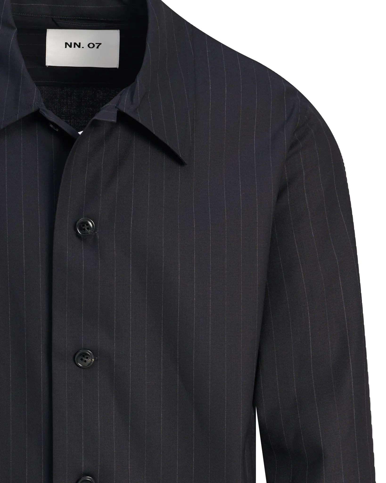 NN07 Zander Overshirt Blauw streep 110195-001-L