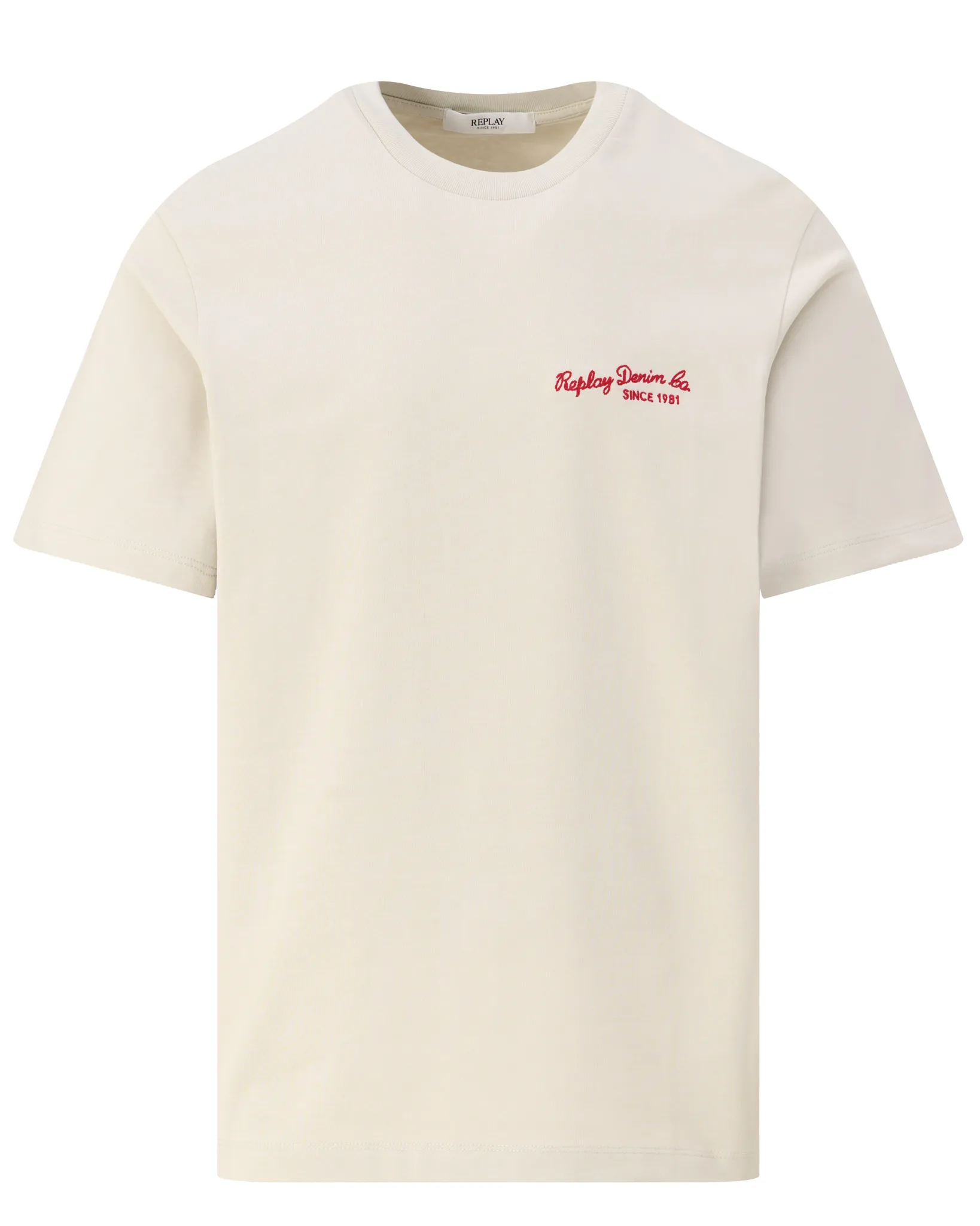 Replay T-shirt Ecru 110207-001-L