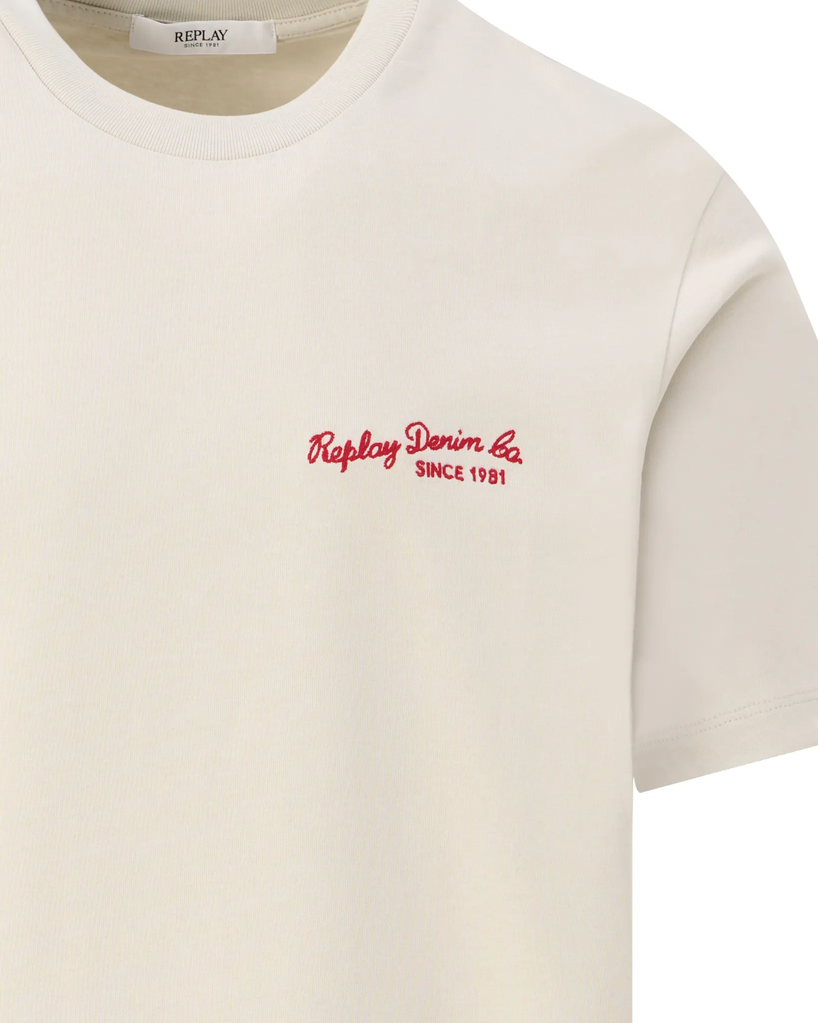 Replay T-shirt Ecru 110207-001-L