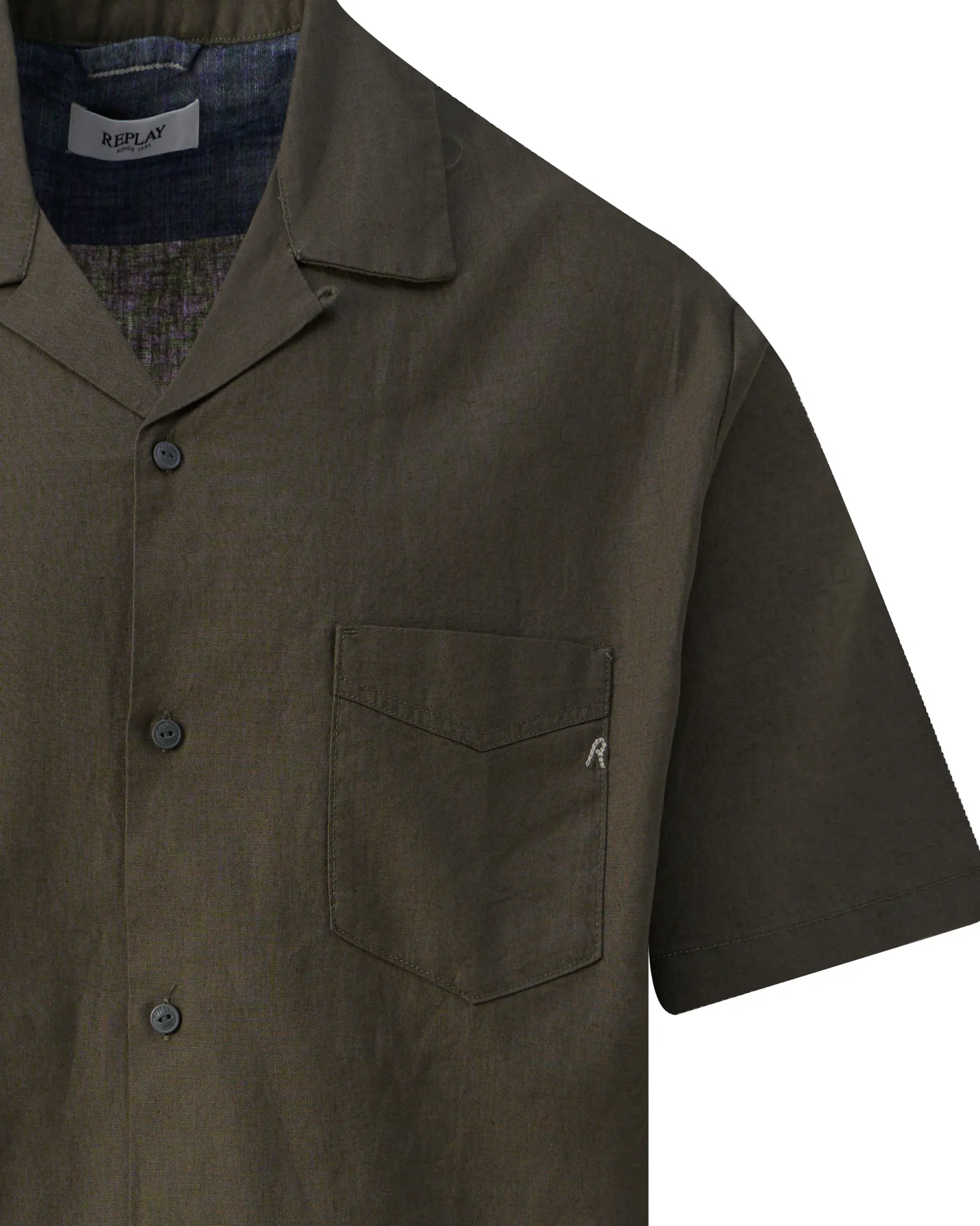 Replay Casual shirt Groen 110210-001-L