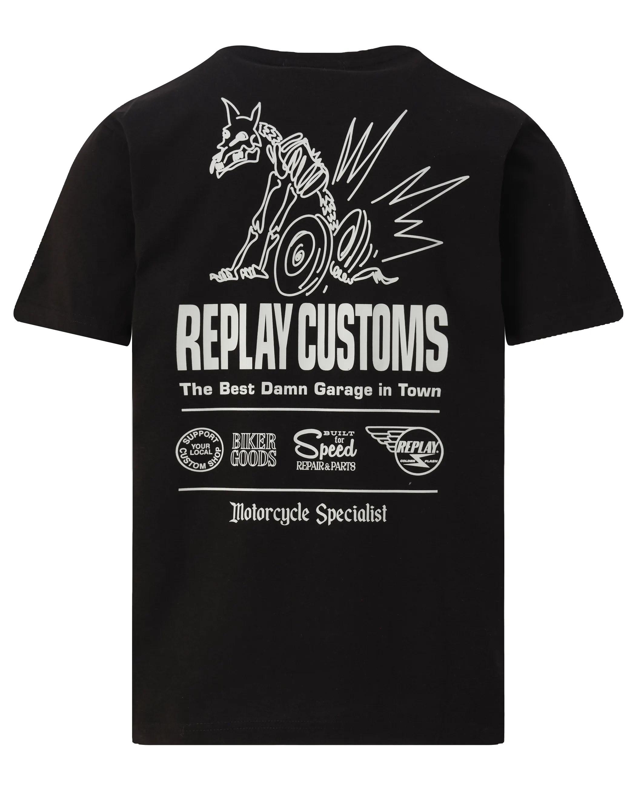 Replay T-shirt Zwart 110211-001-L