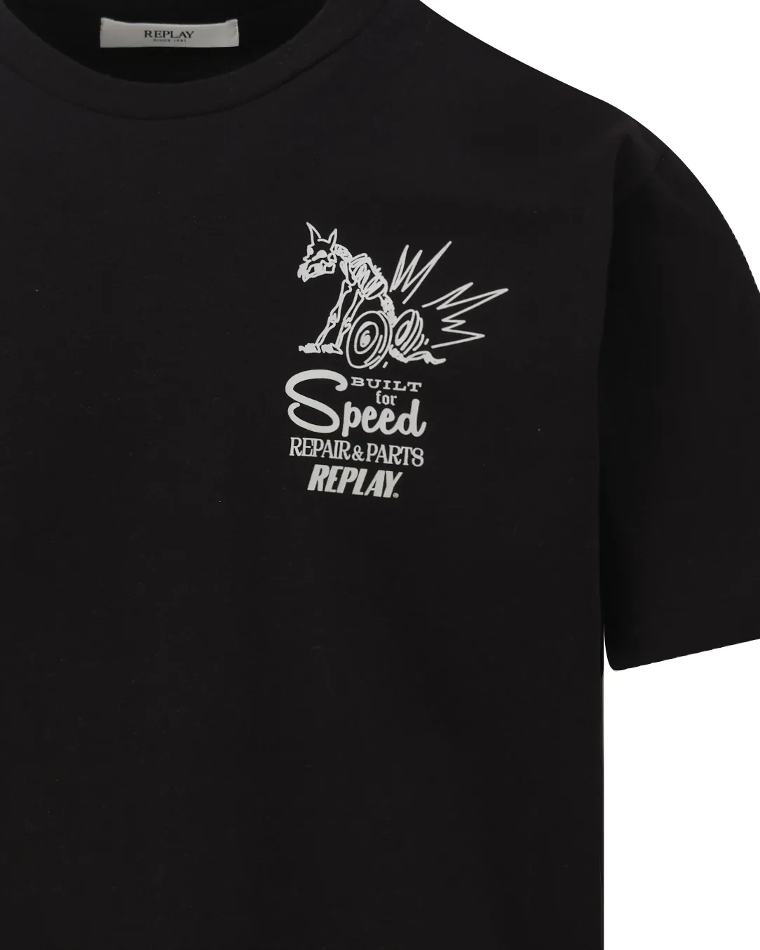 Replay T-shirt Zwart 110211-001-L