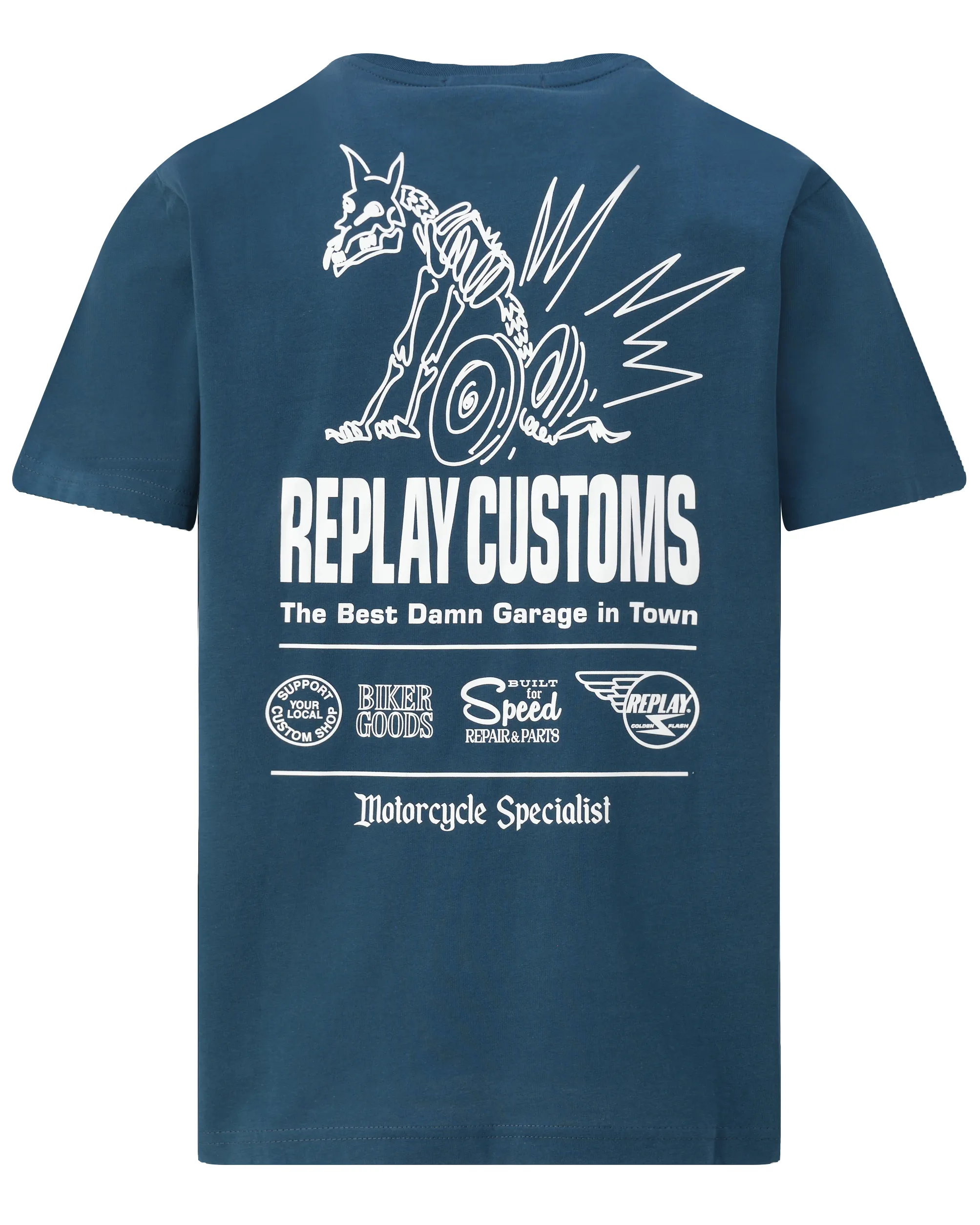 Replay T-shirt Blauw 110212-001-L