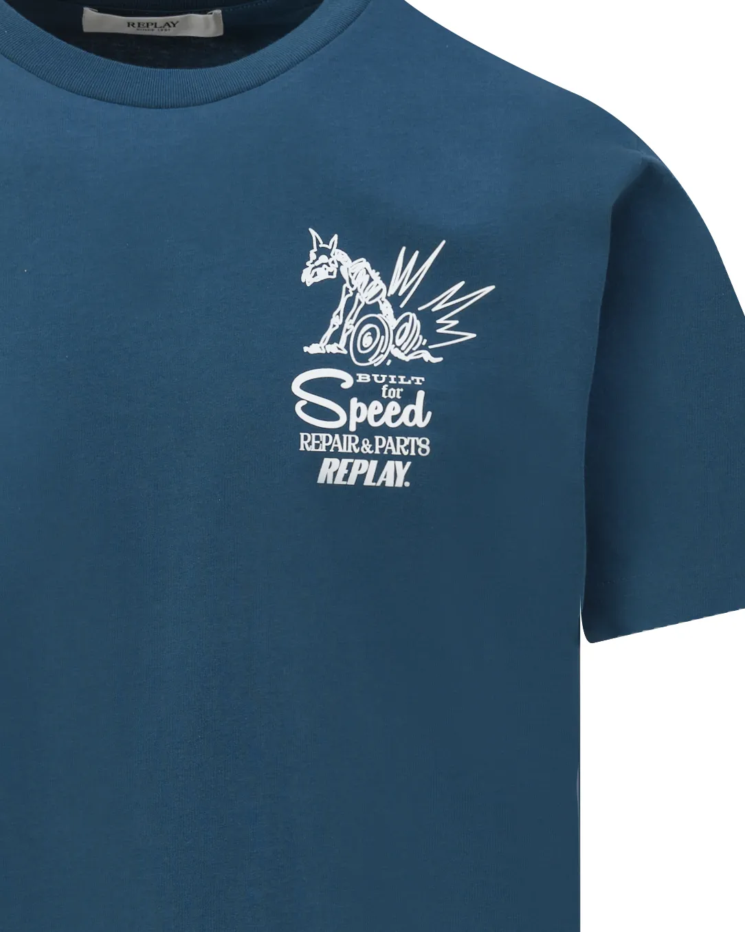 Replay T-shirt Blauw 110212-001-L