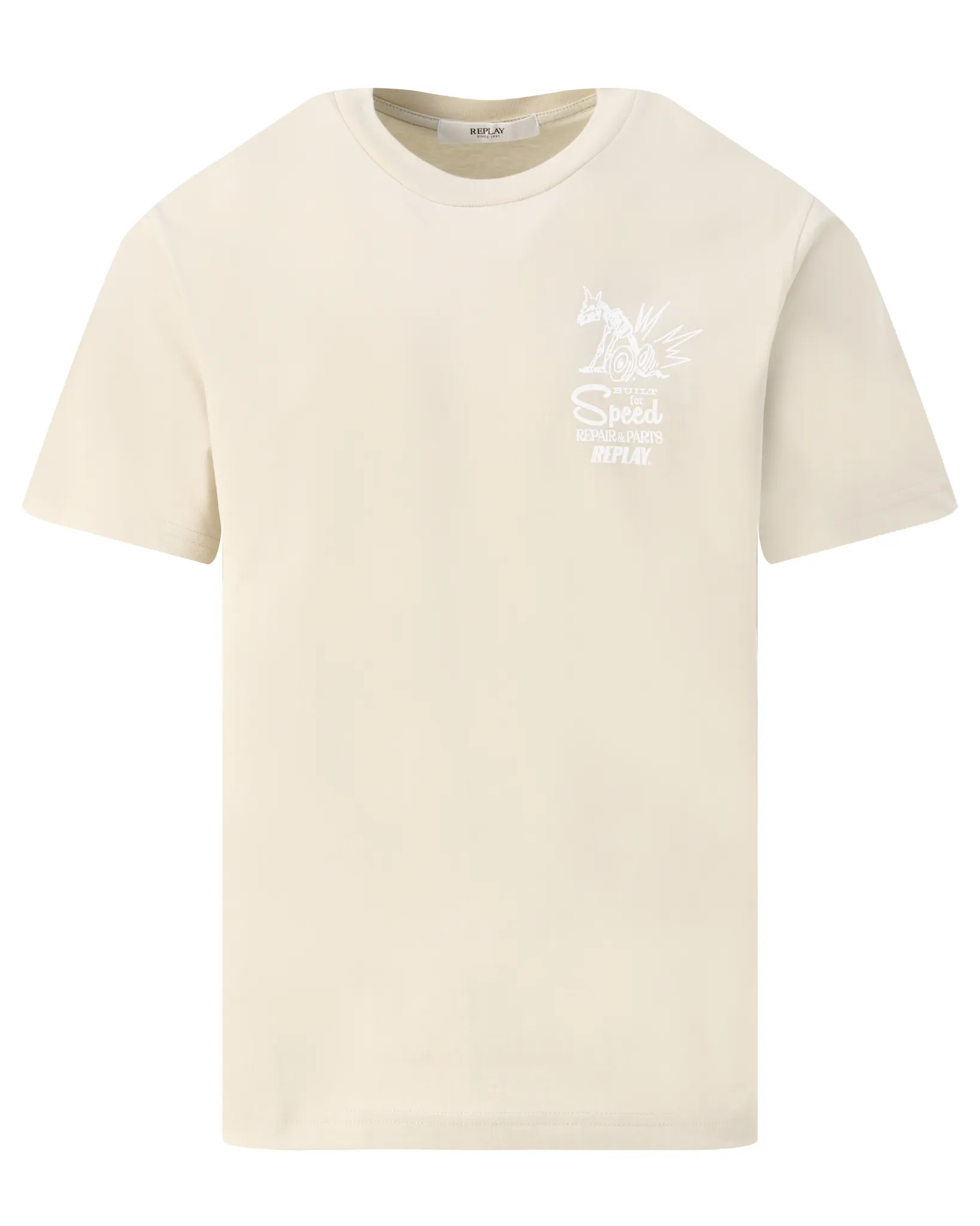 Replay T-shirt Ecru 110213-001-L